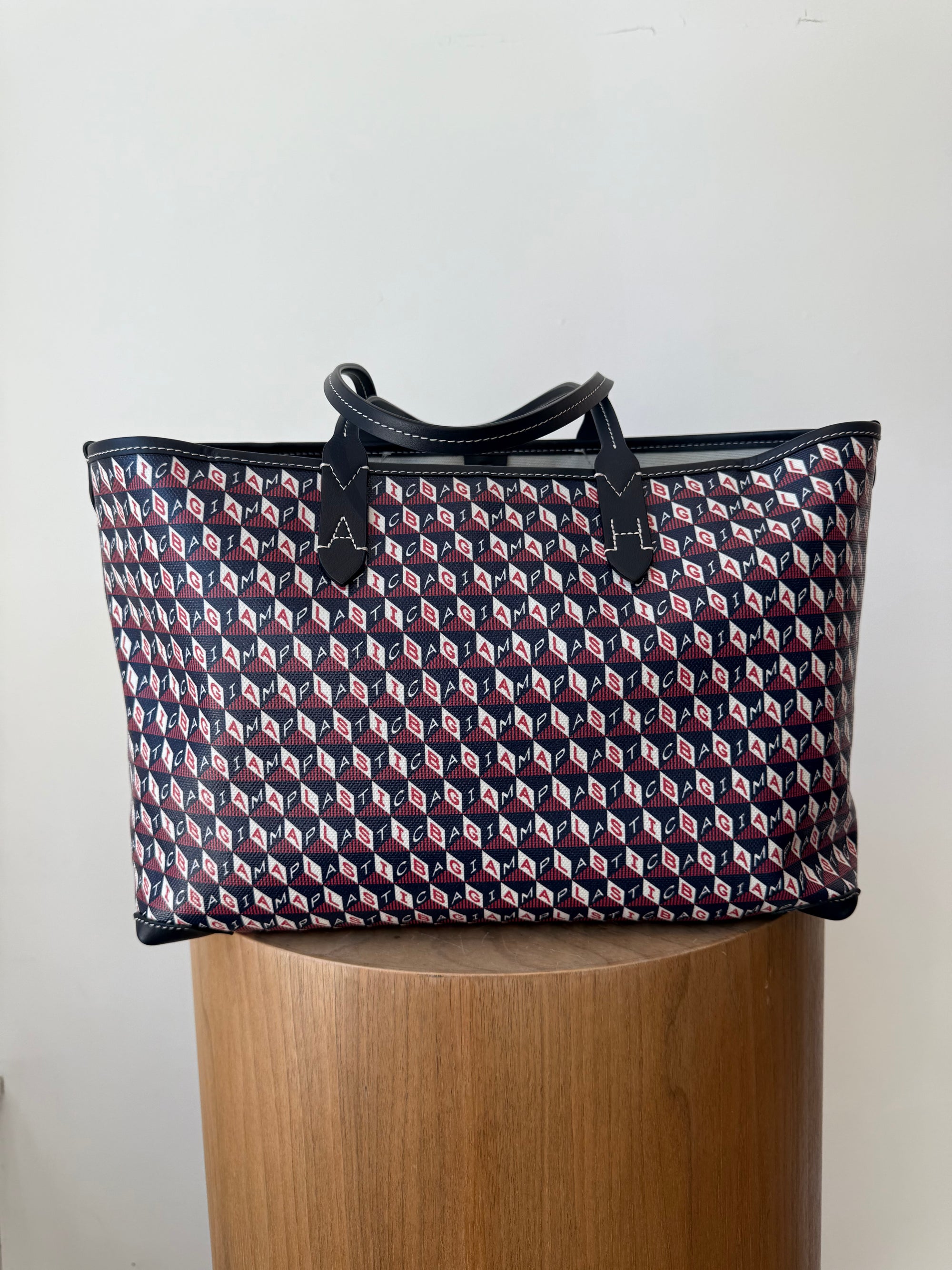 Anya Hindmarch ‘I am a Plastic Bag’ Tote, Red Blue