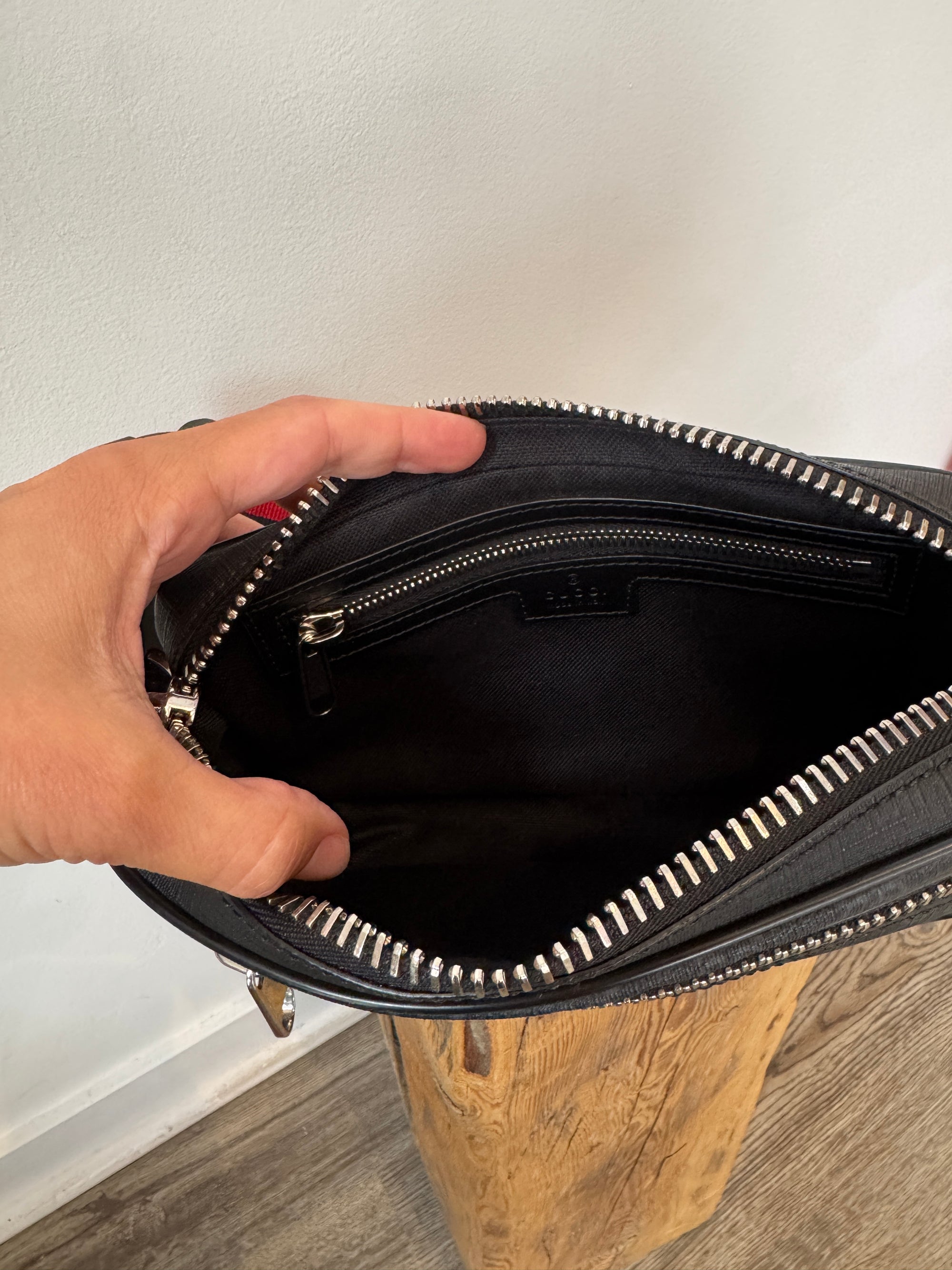 Gucci GG Supreme Belt Bag, Black