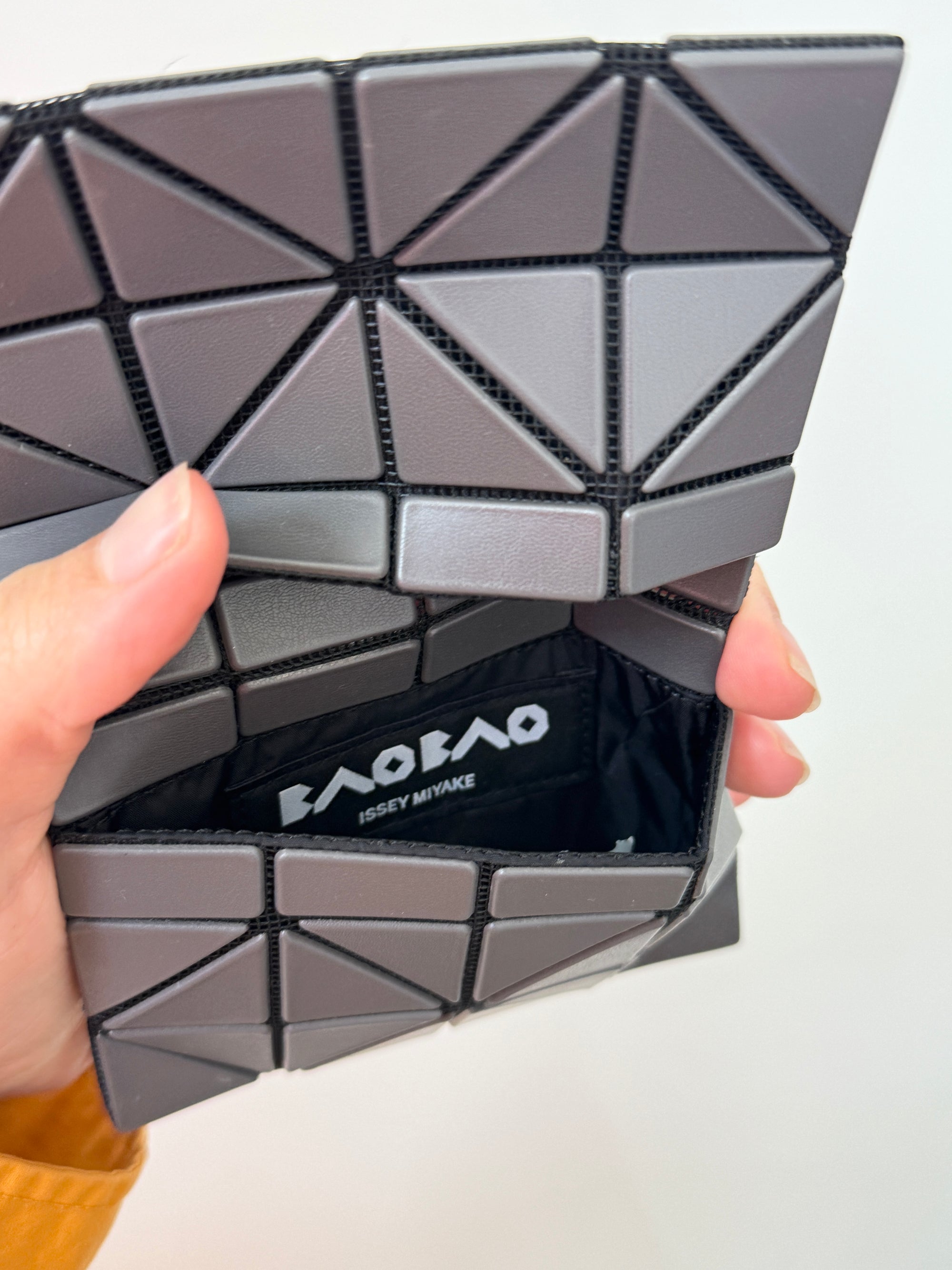 Issey Miyake Bao Bao Grey Matte Wallet