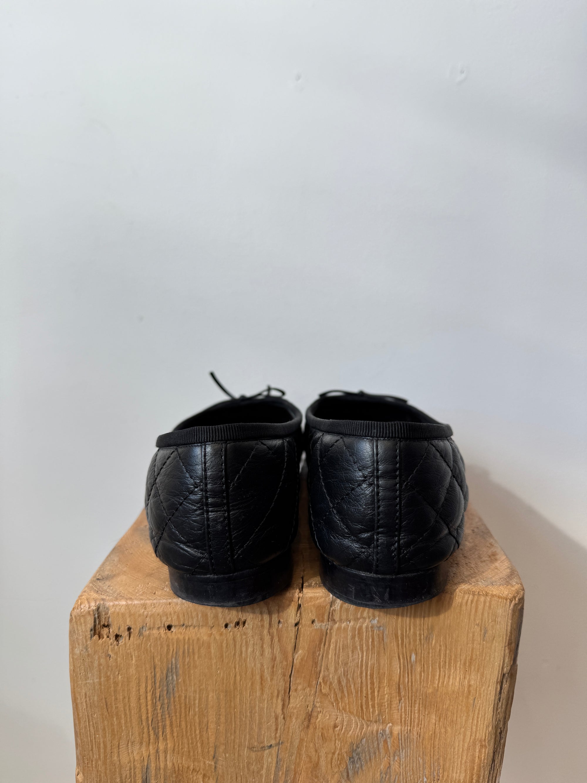 Chanel CC ballet flats, Black, 40.5