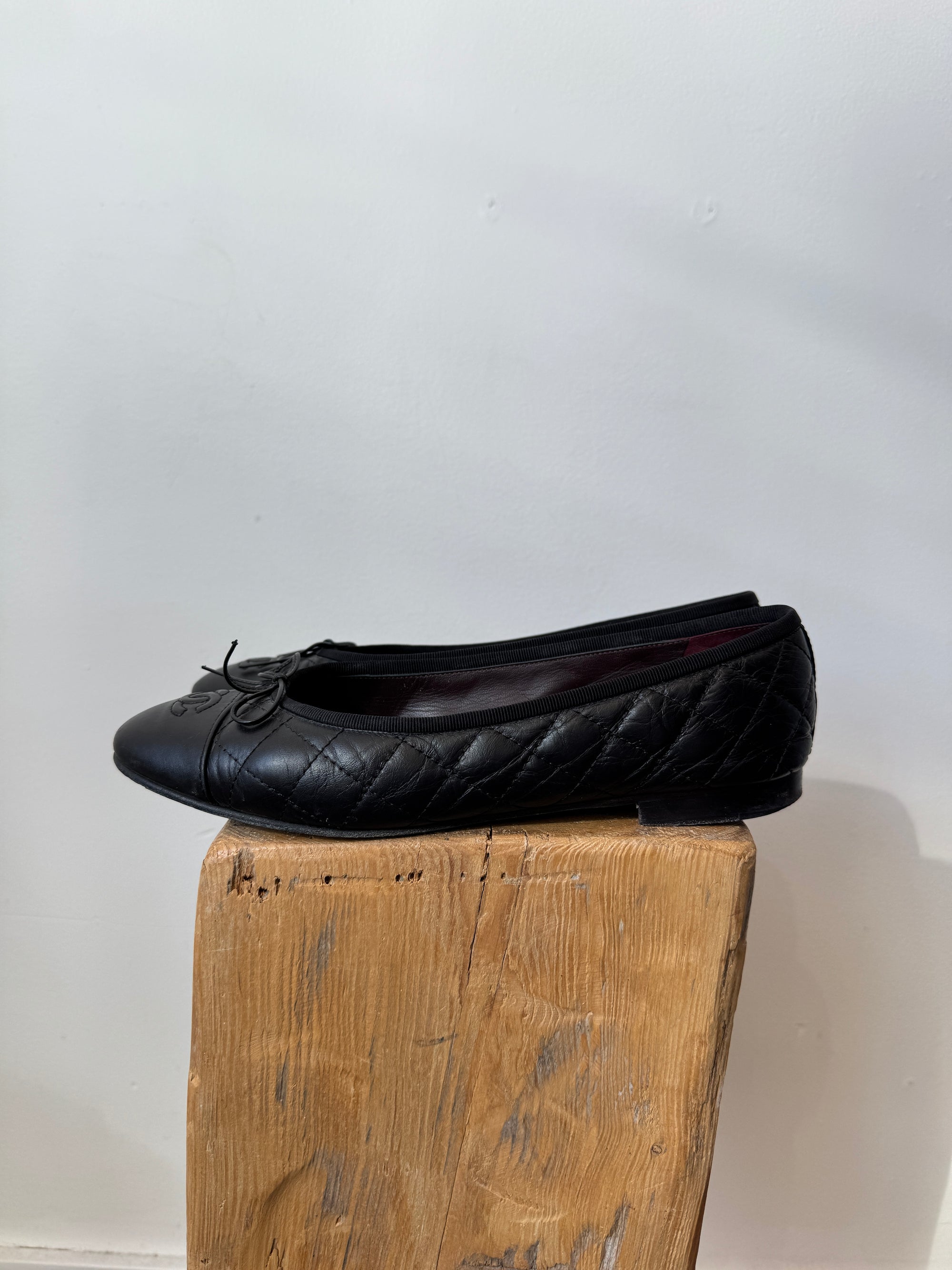 Chanel CC ballet flats, Black, 40.5