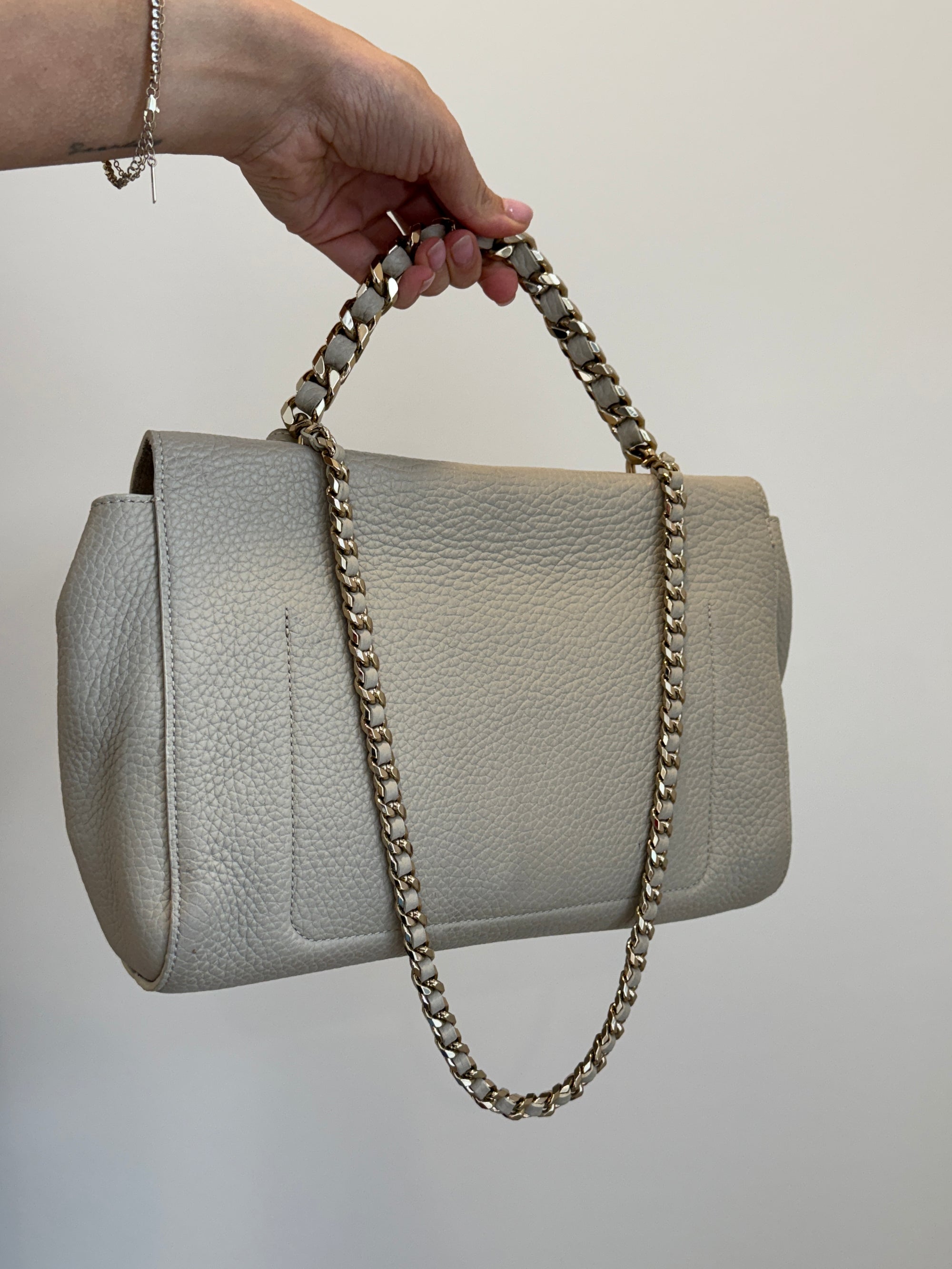 Mulberry Medium Top Handle Lily Grey