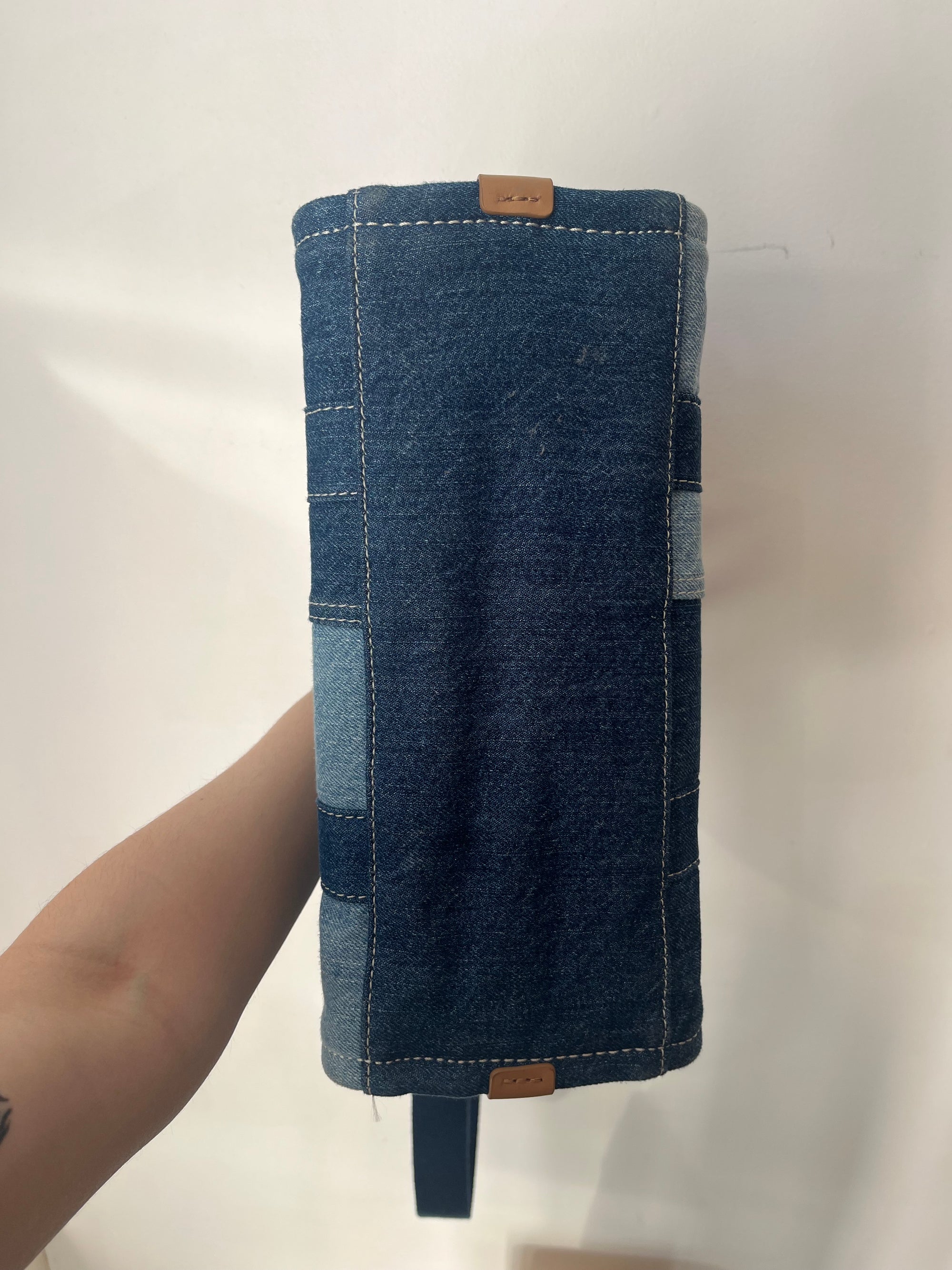 Marc Jacobs Denim Patchwork Tote, Blue, Medium