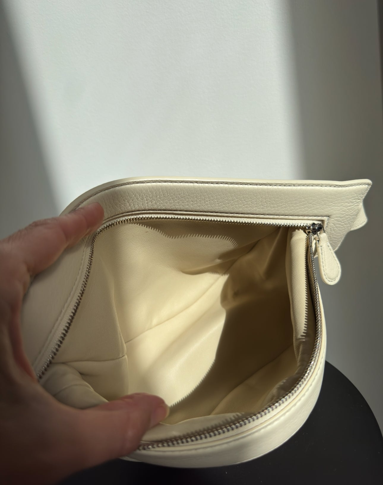 The Row Slouchy Banana Bag Ivory, Small