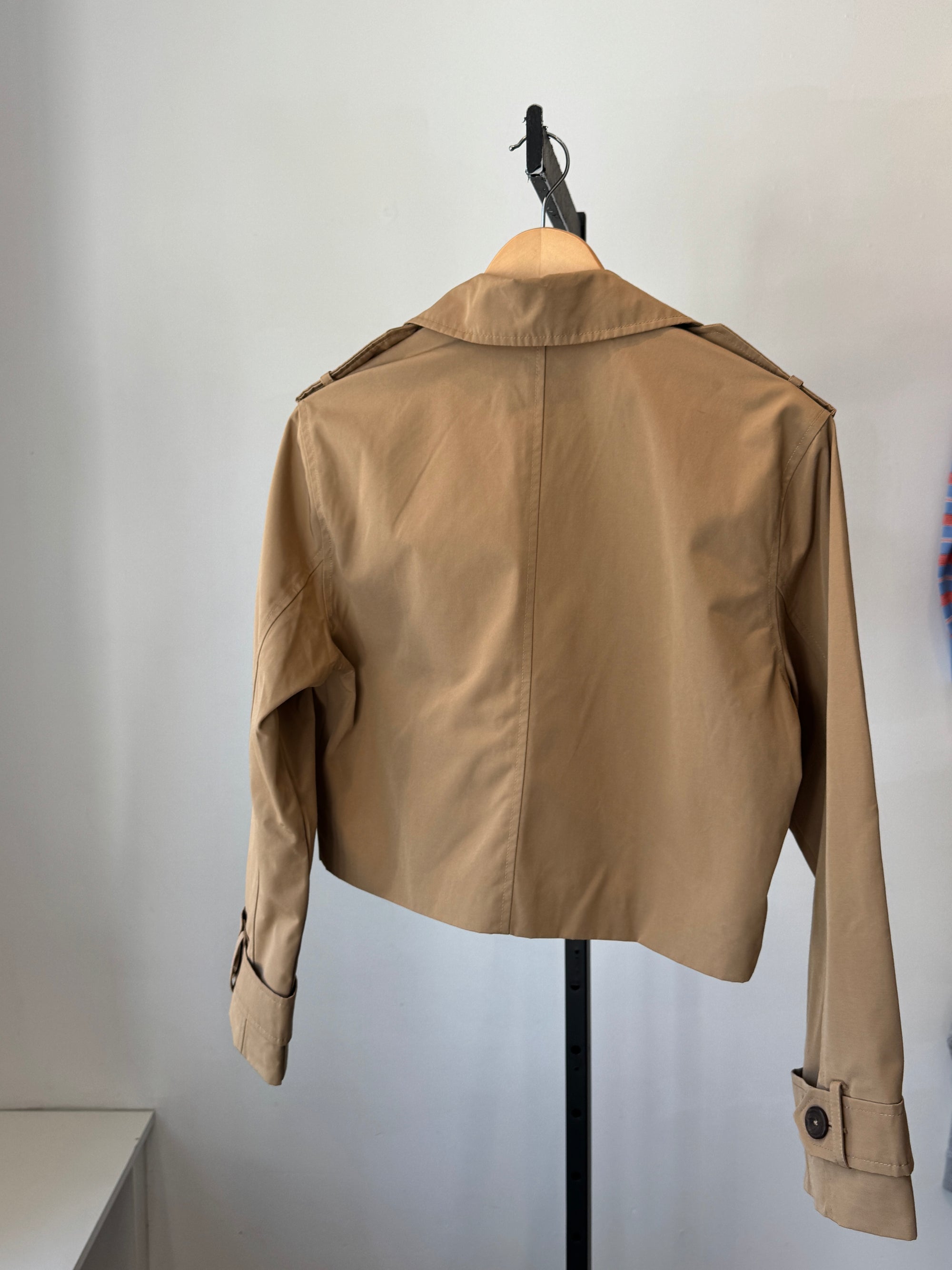 Abercrombie and Fitch Cropped Trench Tan, S