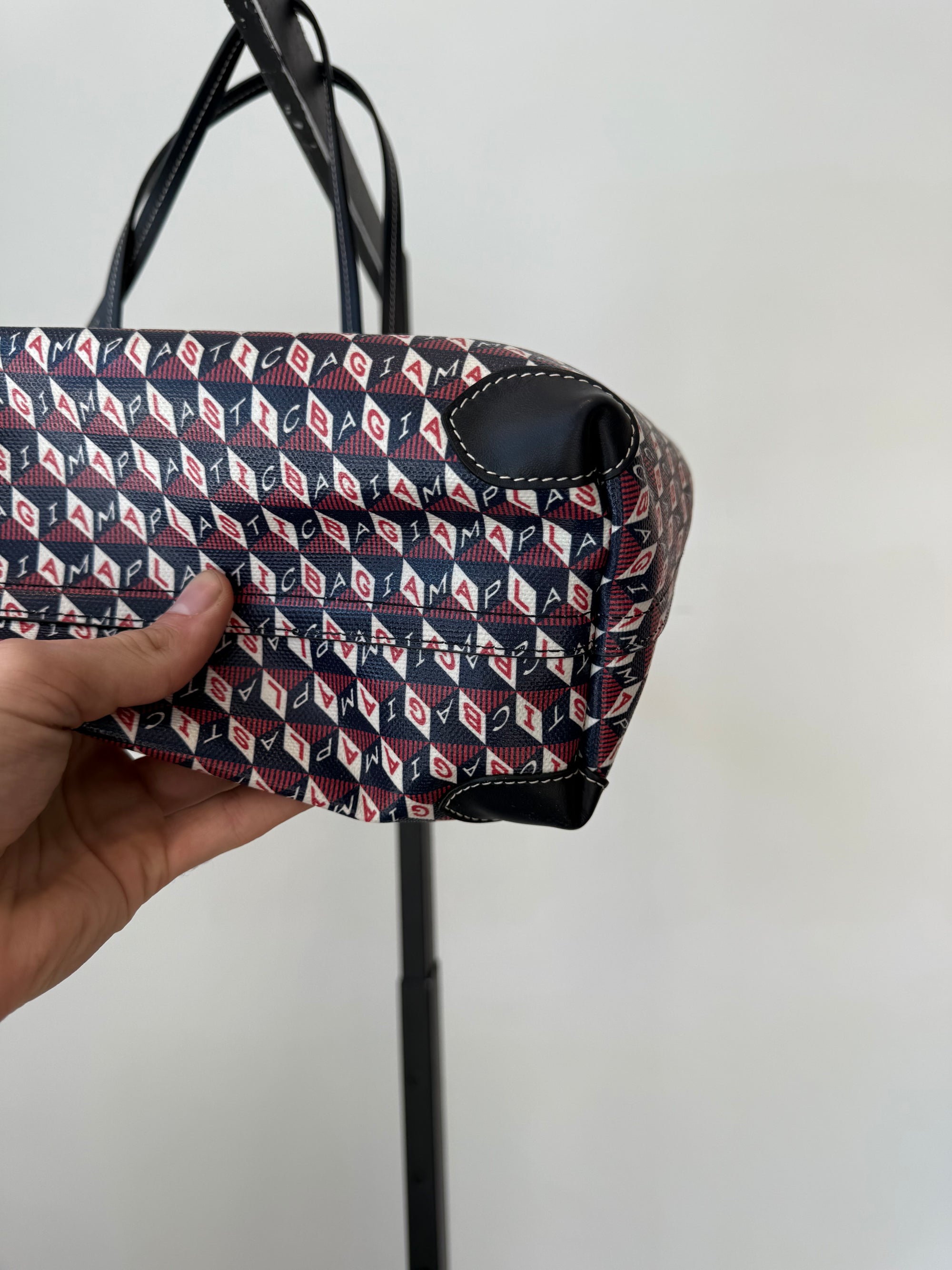 Anya Hindmarch ‘I am a Plastic Bag’ Tote, Red Blue