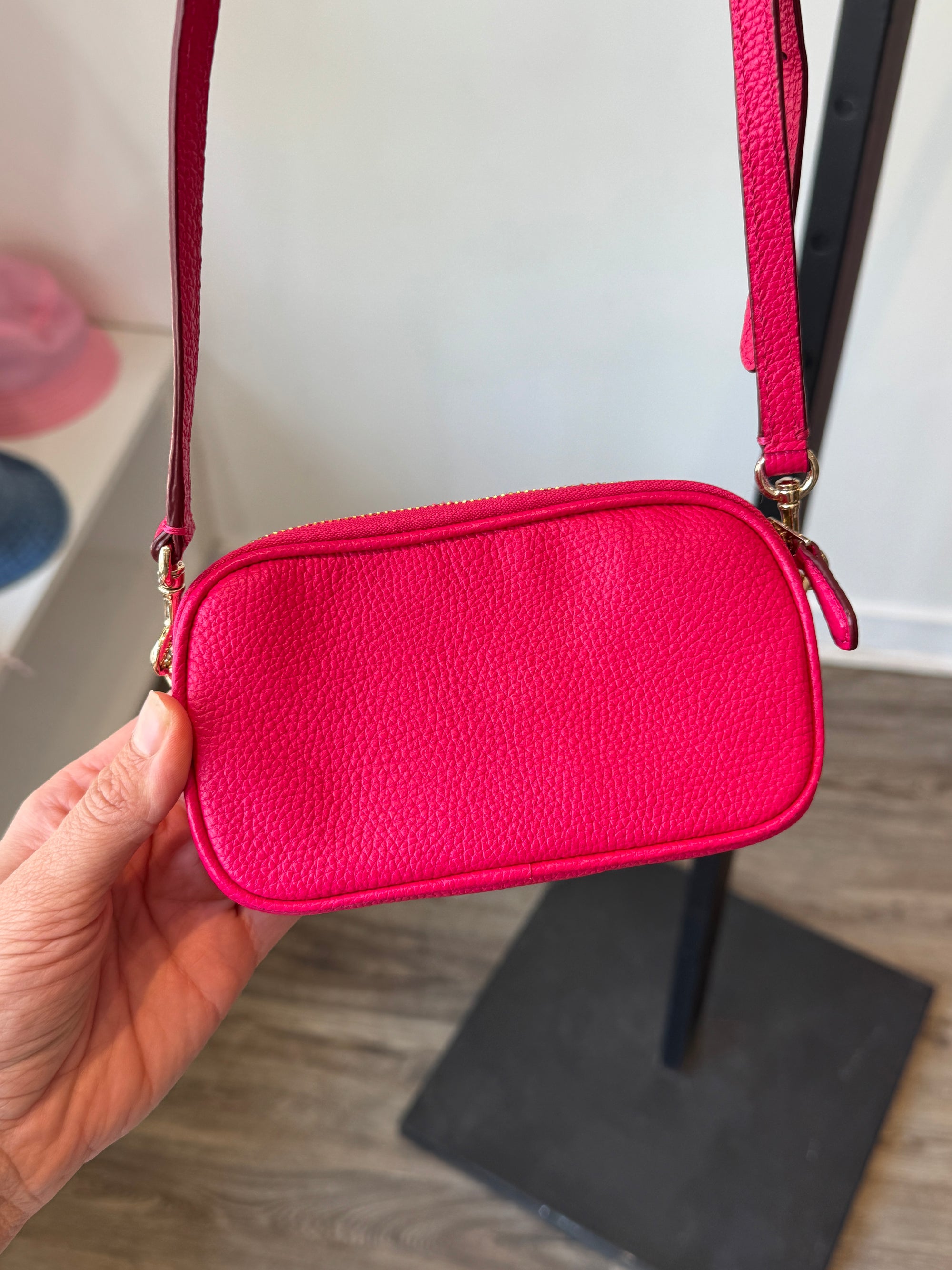 Coach Mini Leather Crossbody Handbags Pink