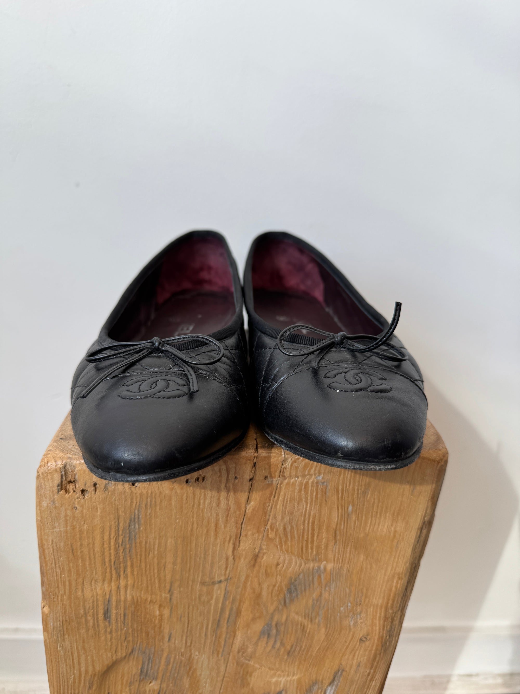 Chanel CC ballet flats, Black, 40.5