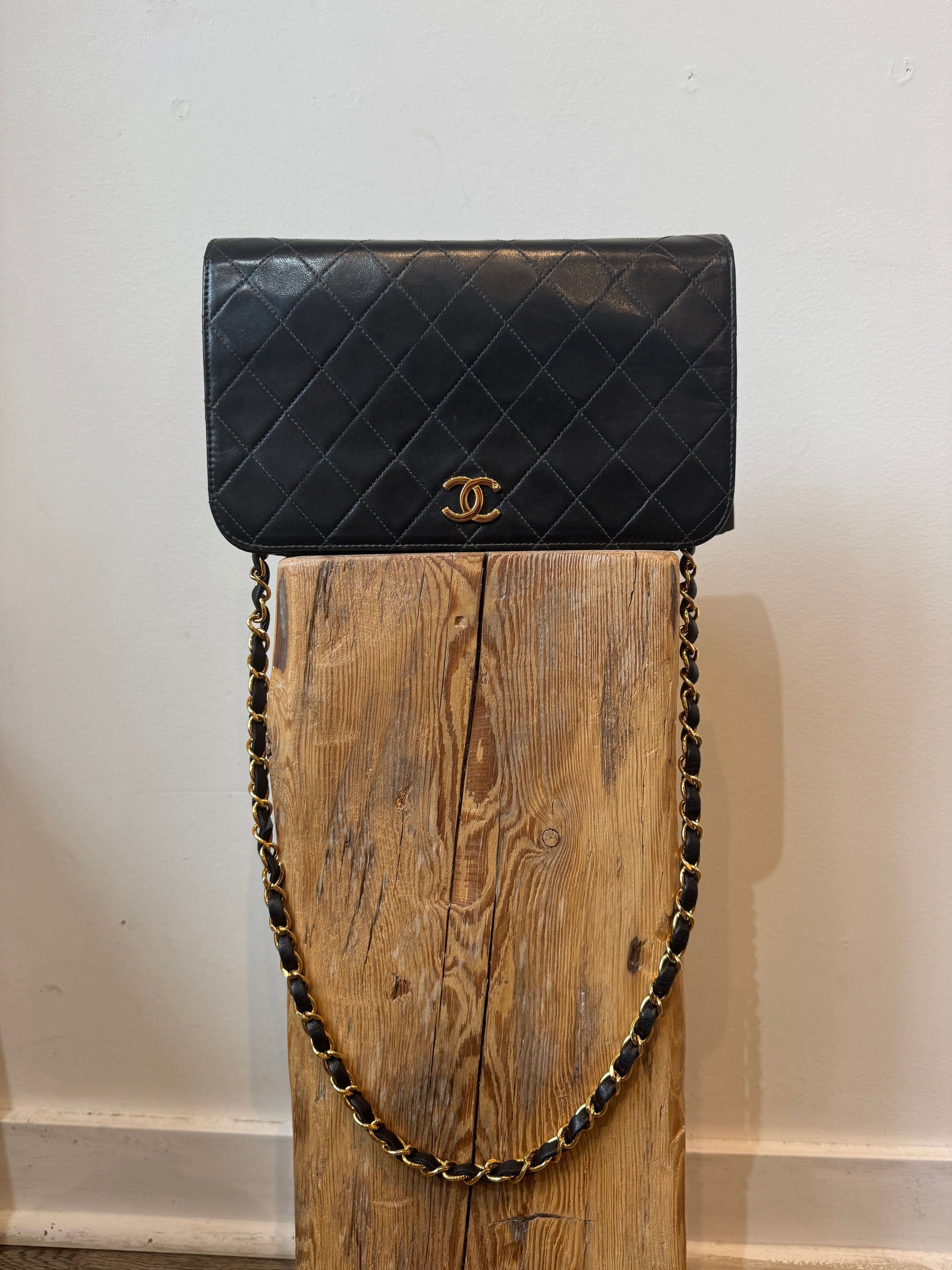 Chanel Vintage Flap Handbag Black, circa 1990s