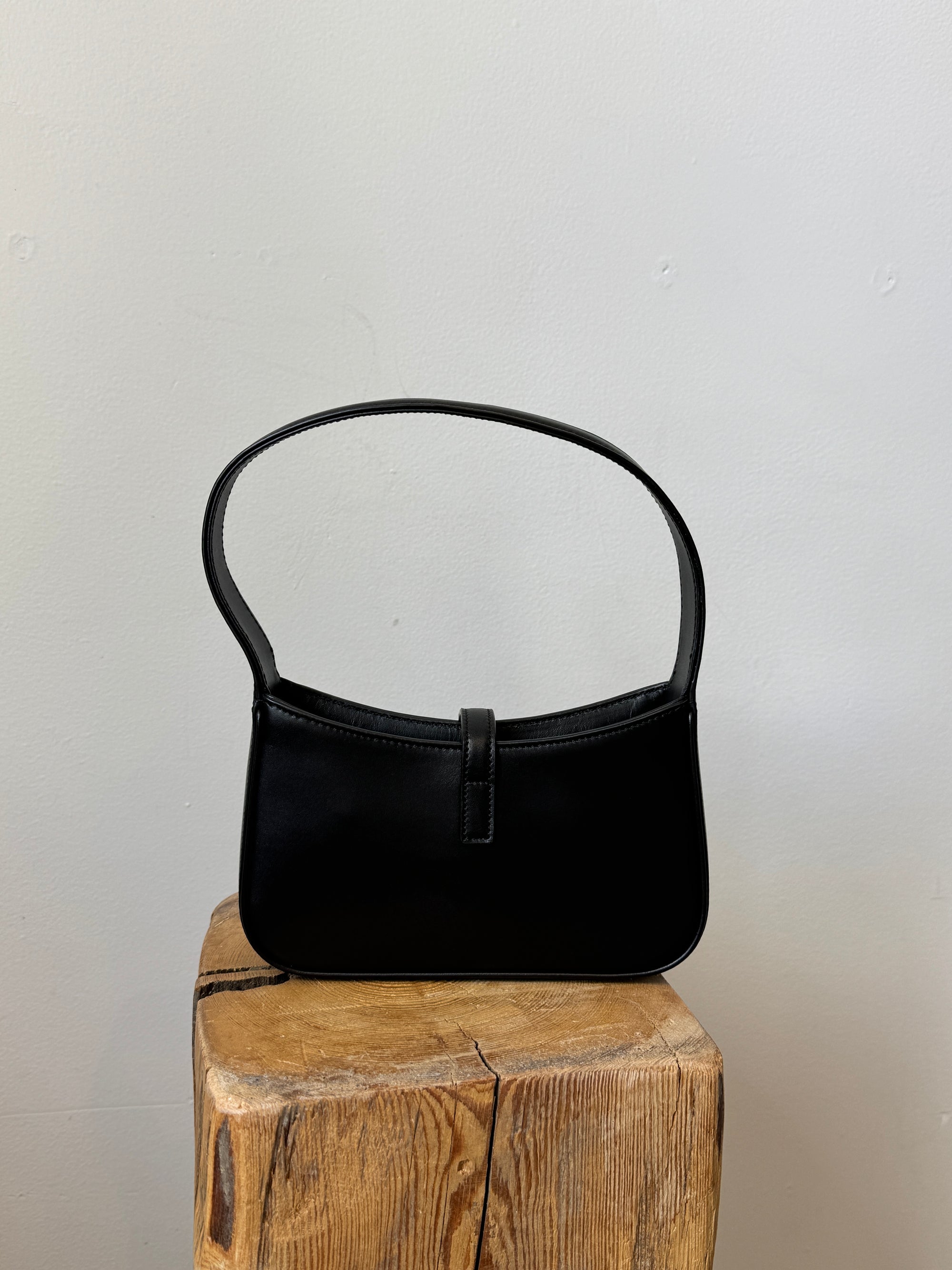 Saint Laurent Mini Le 5 à 7 Compact Purse, Smooth Leather