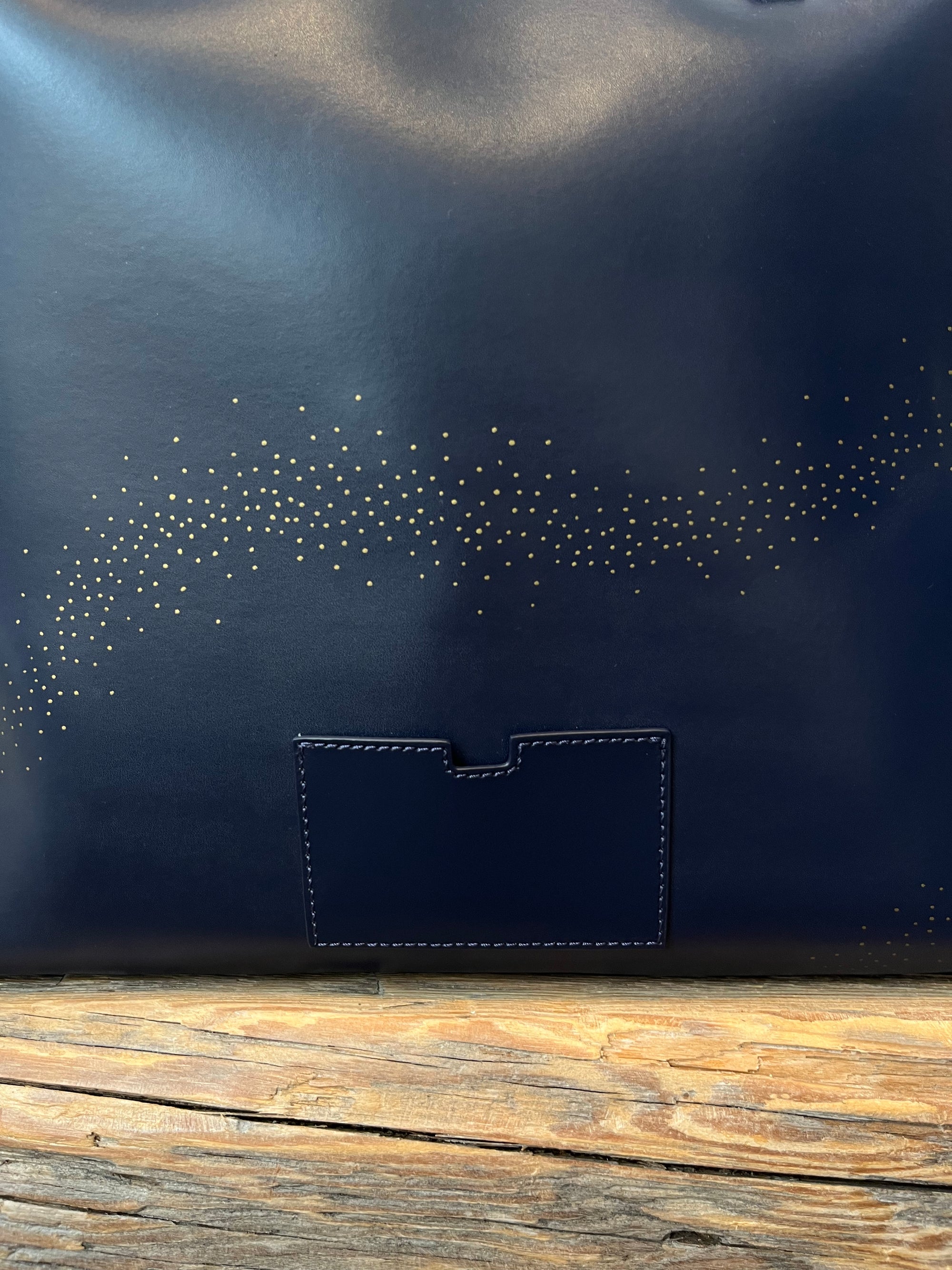 Kate Spade Leather Constellation Large Tote Bag, Navy