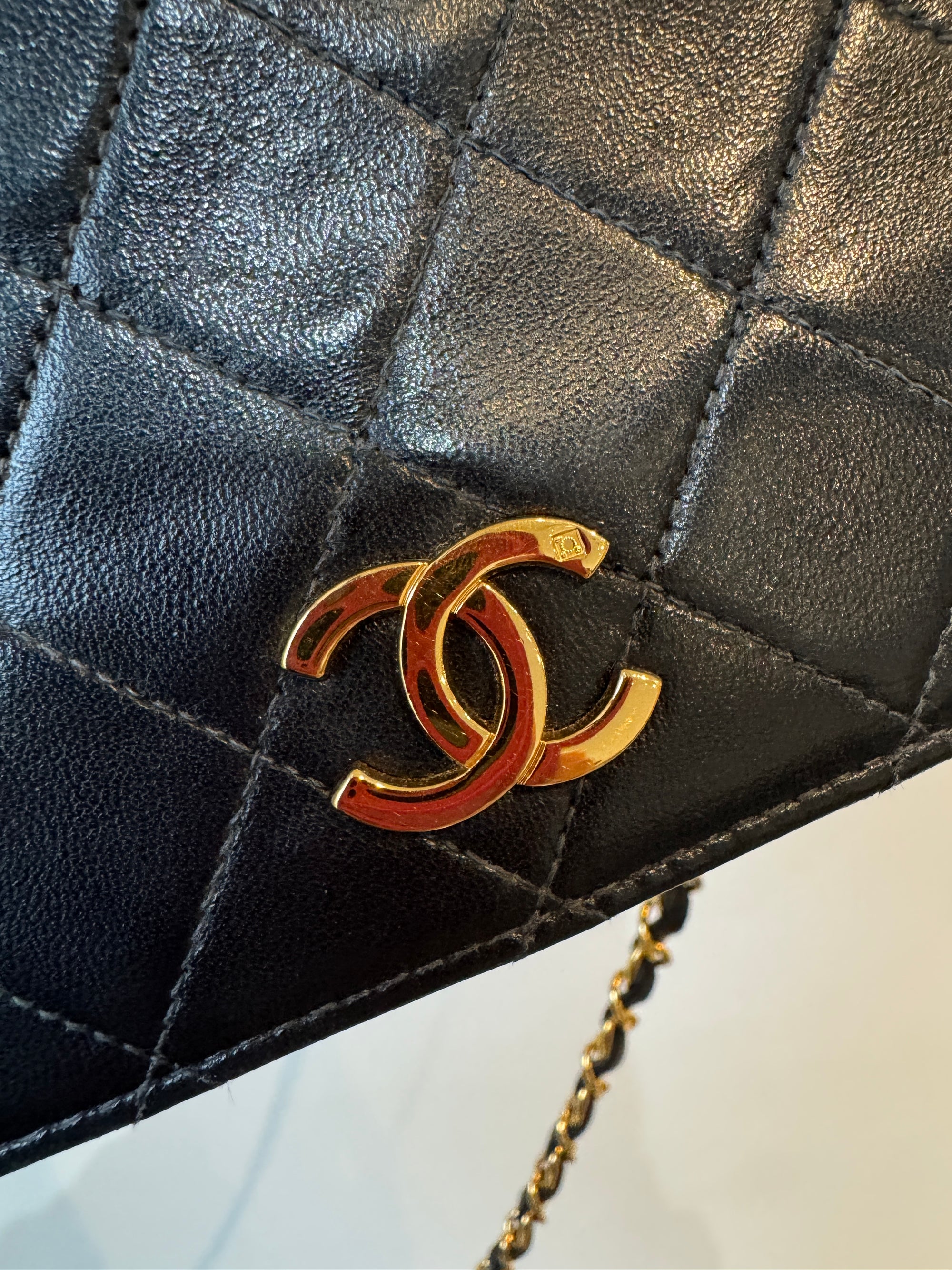 Chanel Vintage Flap Handbag Black, circa 1990s