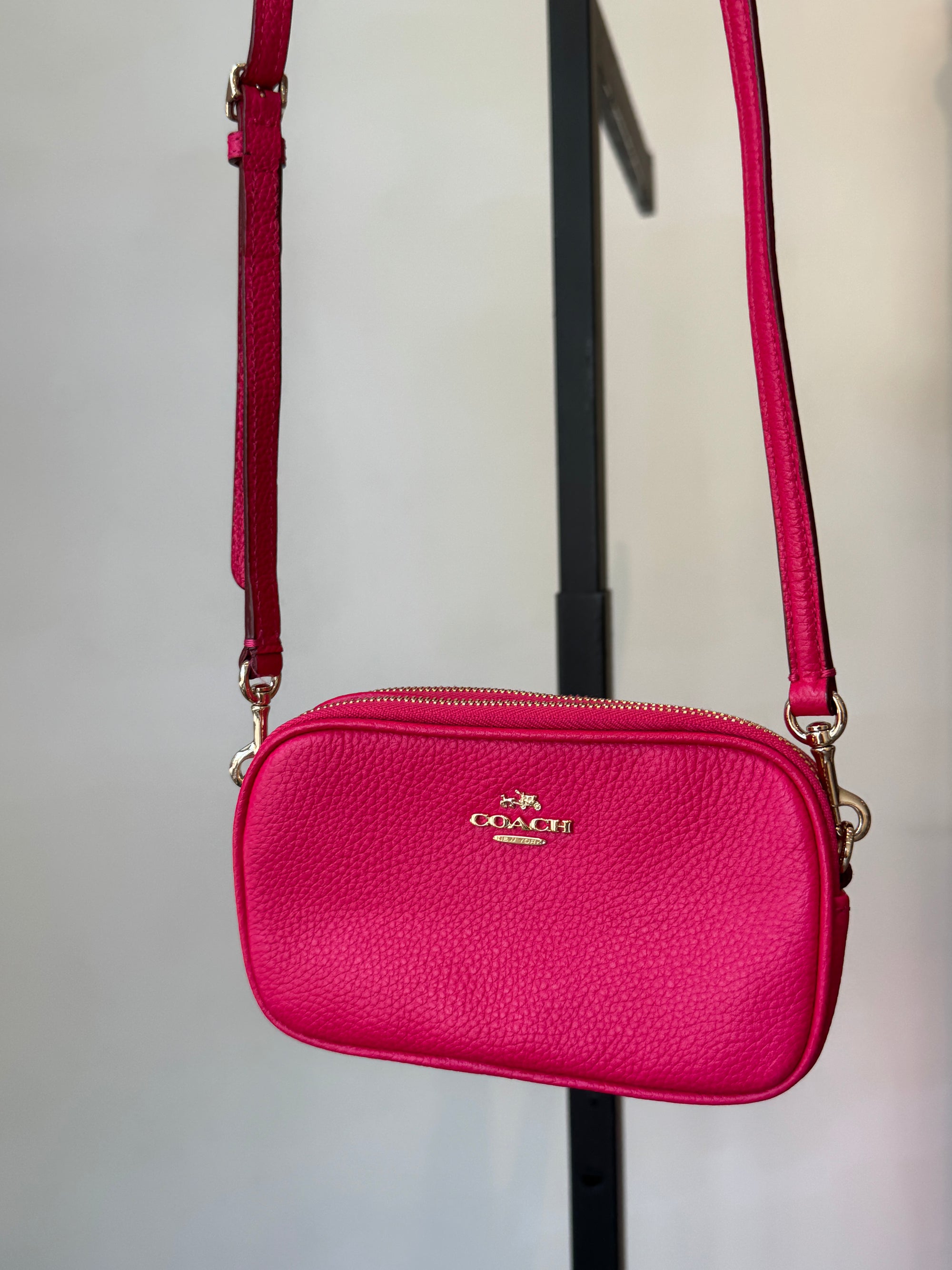 Coach Mini Leather Crossbody Handbags Pink