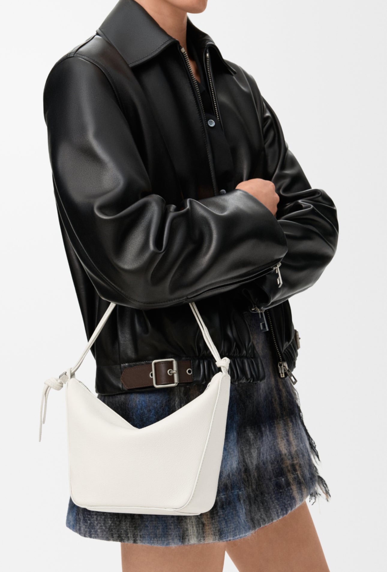 Loewe Hammock Hobo Bag Cream with Donut Chain