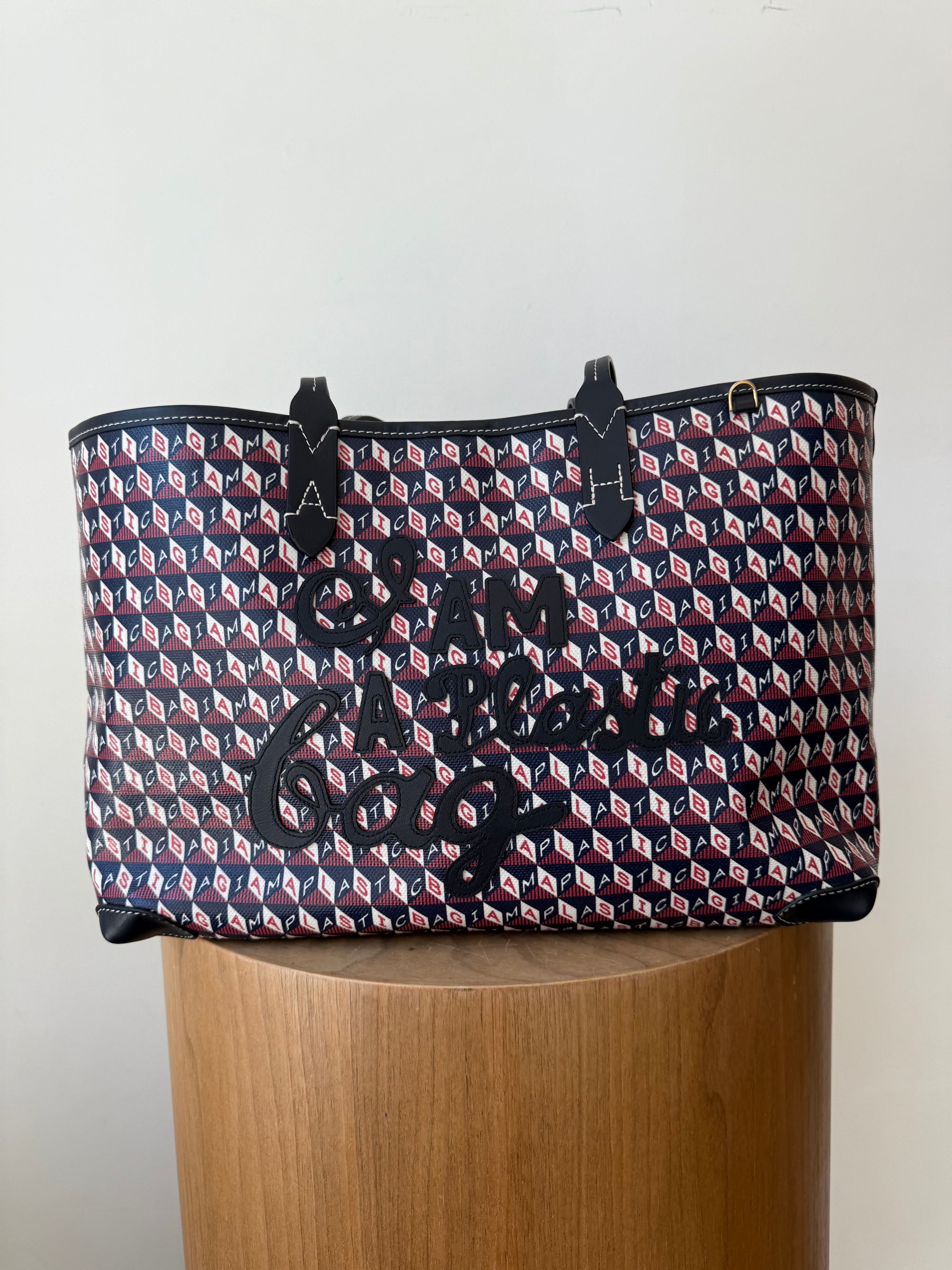 Anya Hindmarch ‘I am a Plastic Bag’ Tote, Red Blue