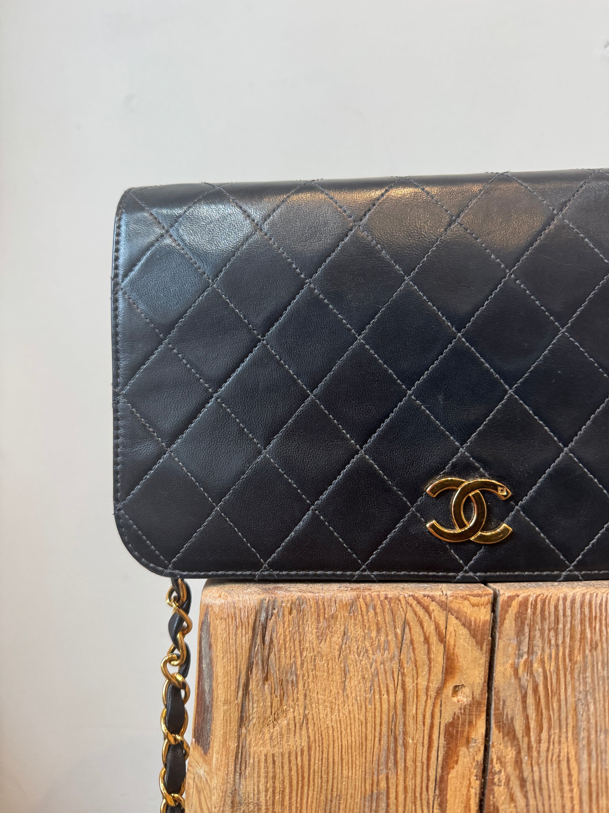 Chanel Vintage Flap Handbag Black, circa 1990s