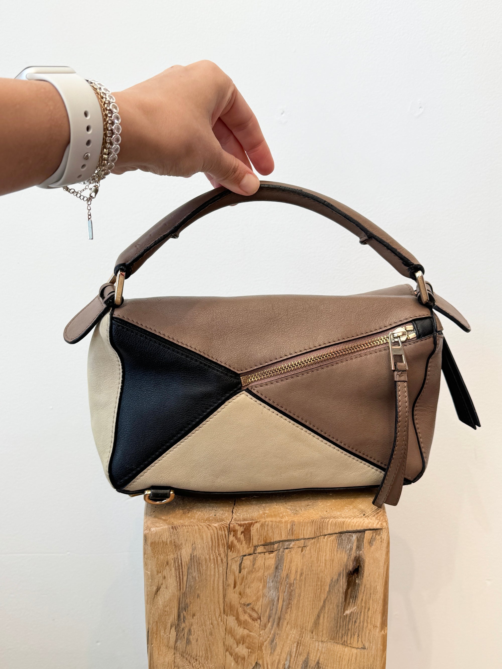 Loewe Puzzle Bag, Small, Handbags Brown