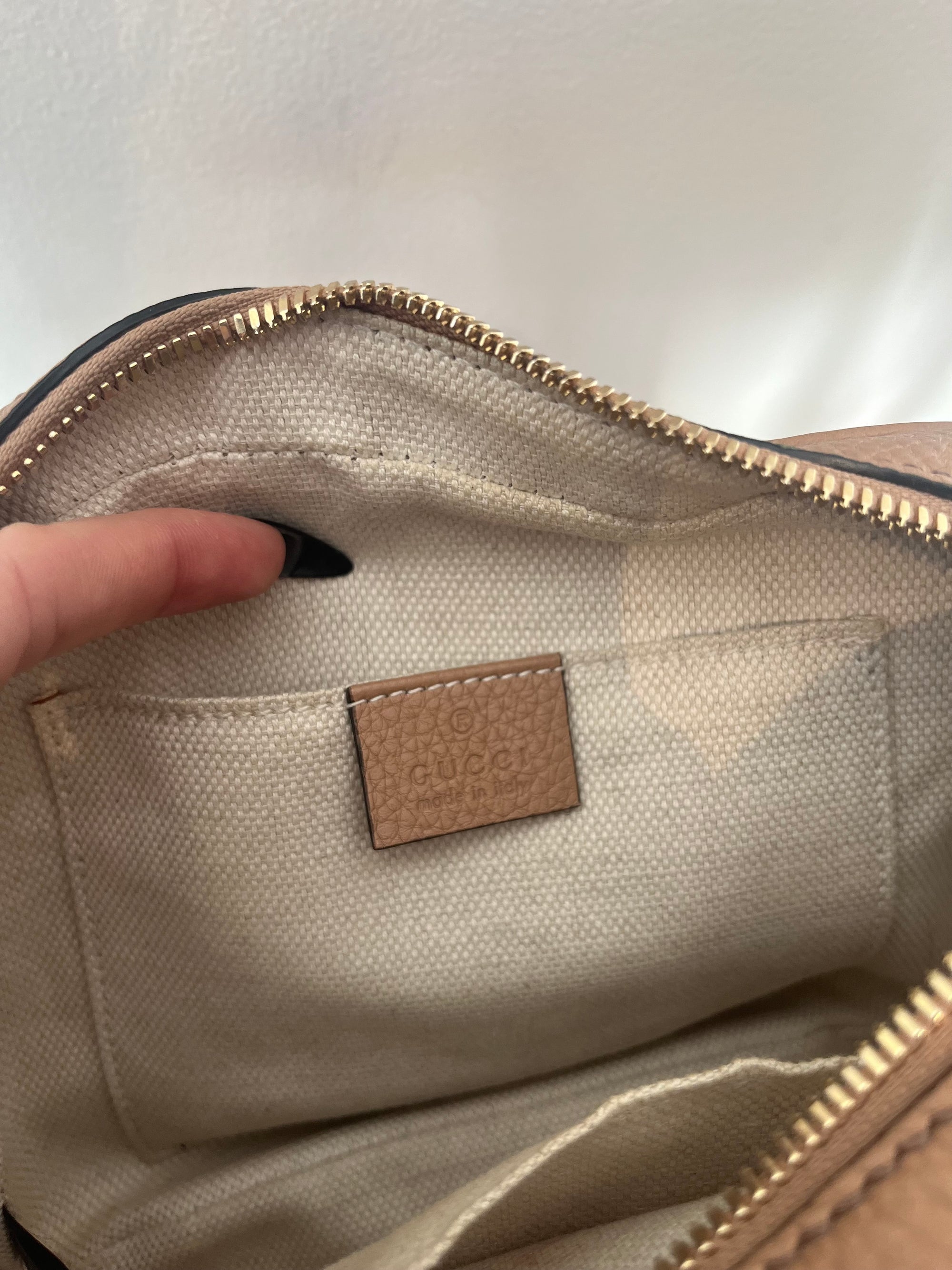 Gucci Soho Disco Bag, Beige
