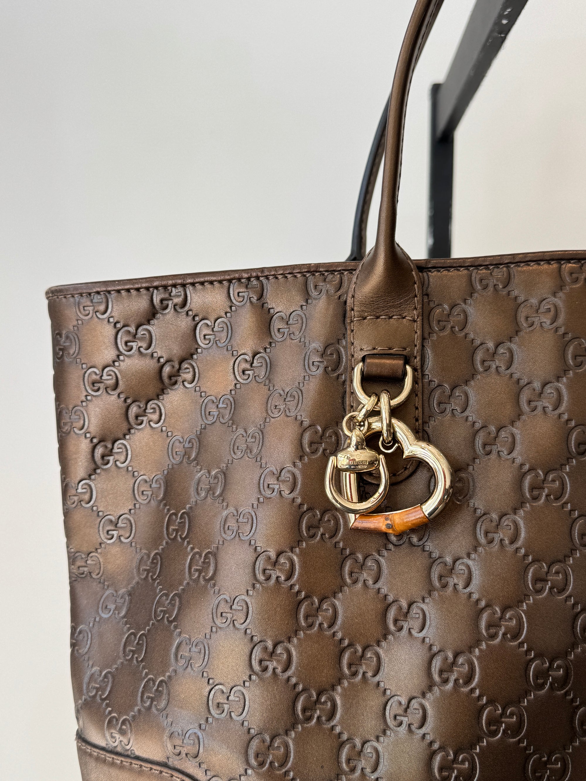 Gucci GG Tote Handbag Bronze