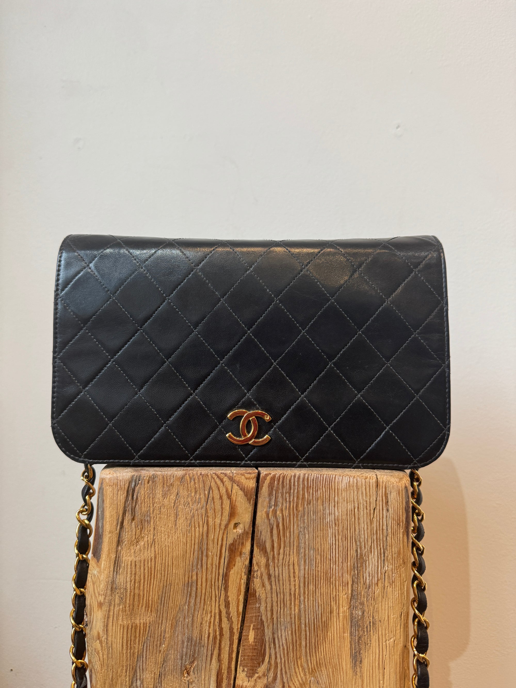 Chanel Vintage Flap Handbag Black, circa 1990s