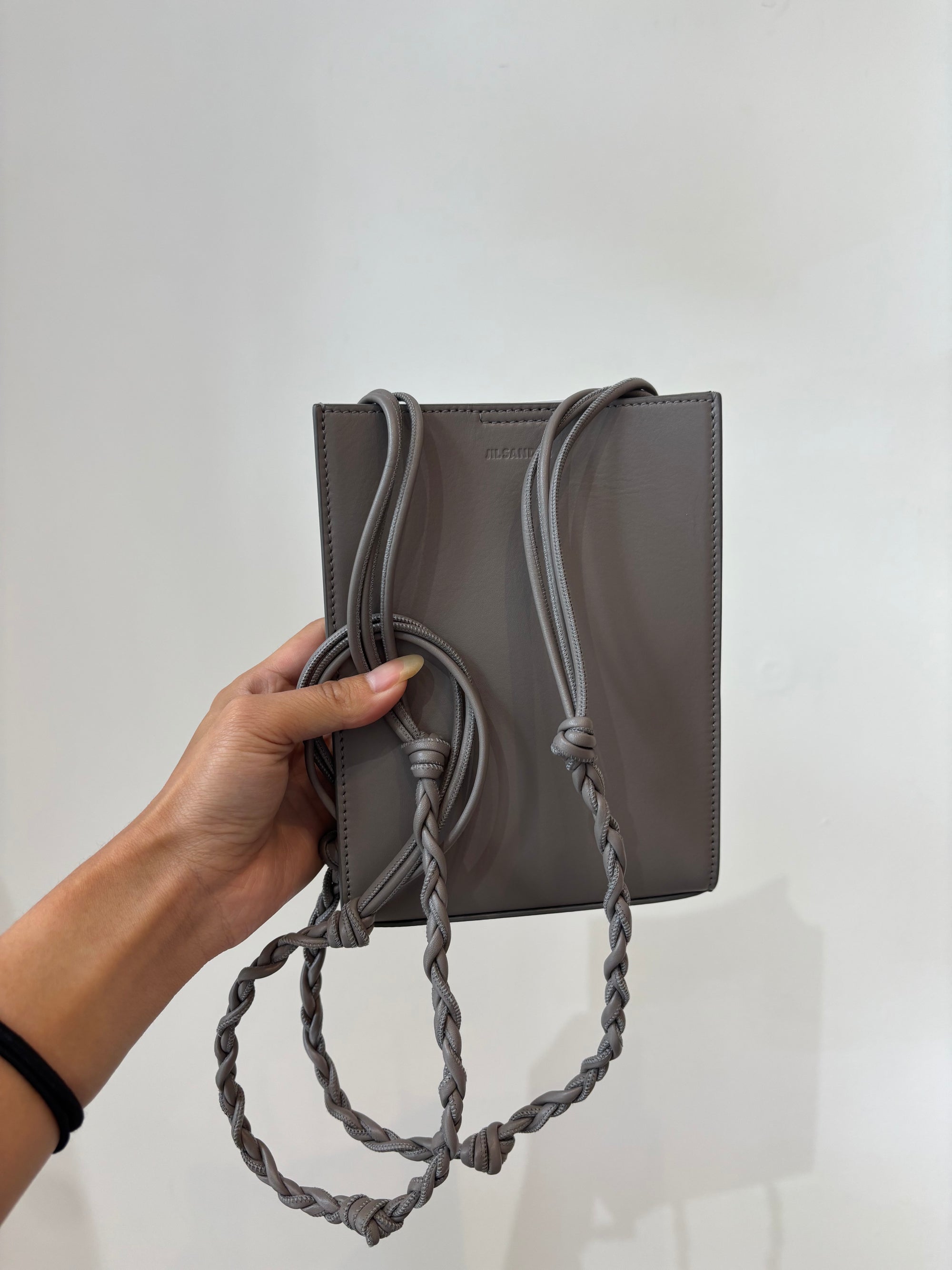 Jil Sander Tangle Small Shoulder Bag, Grey