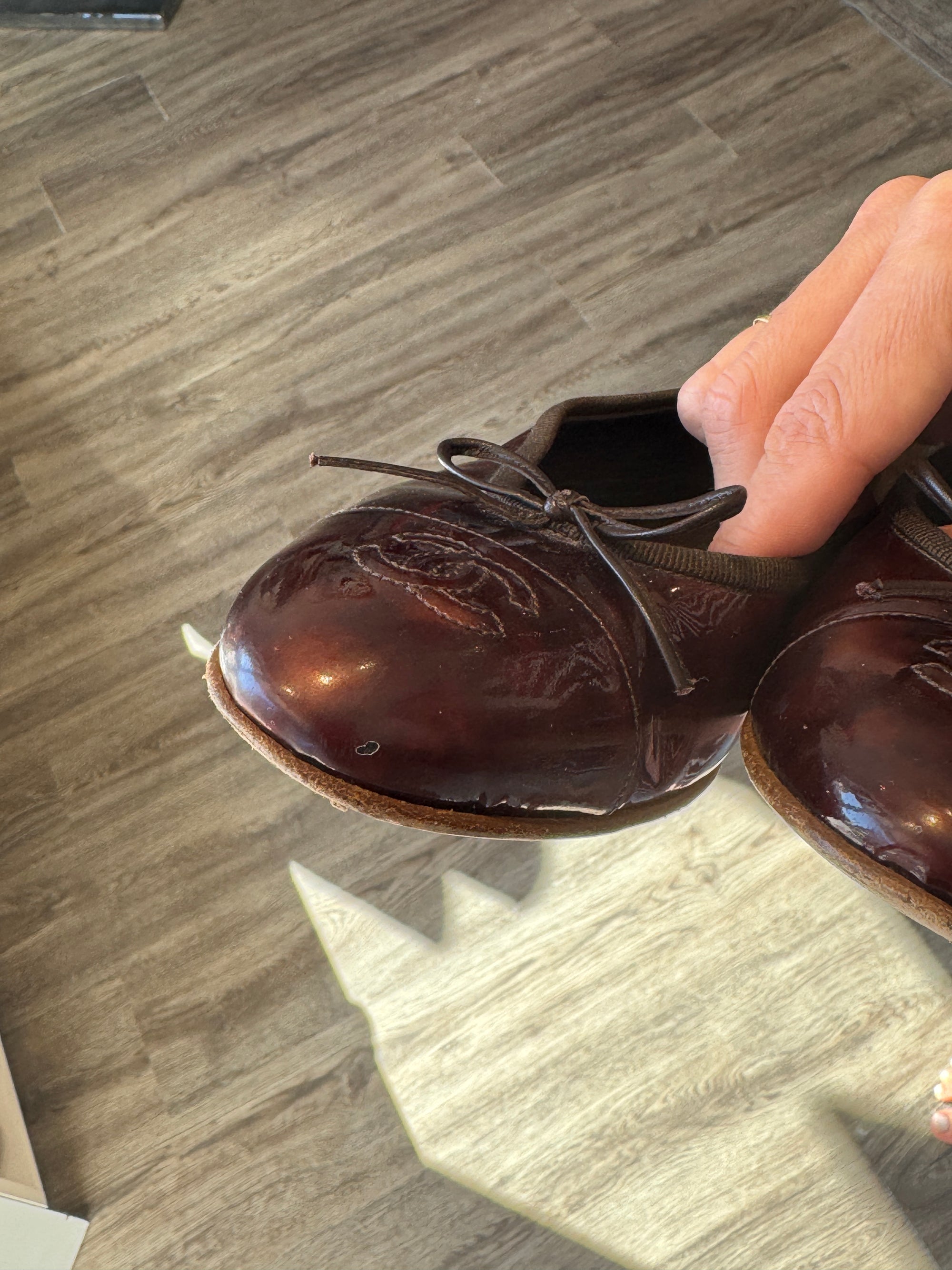 Chanel Ballerina Flats Brown Tortoise, 39.5