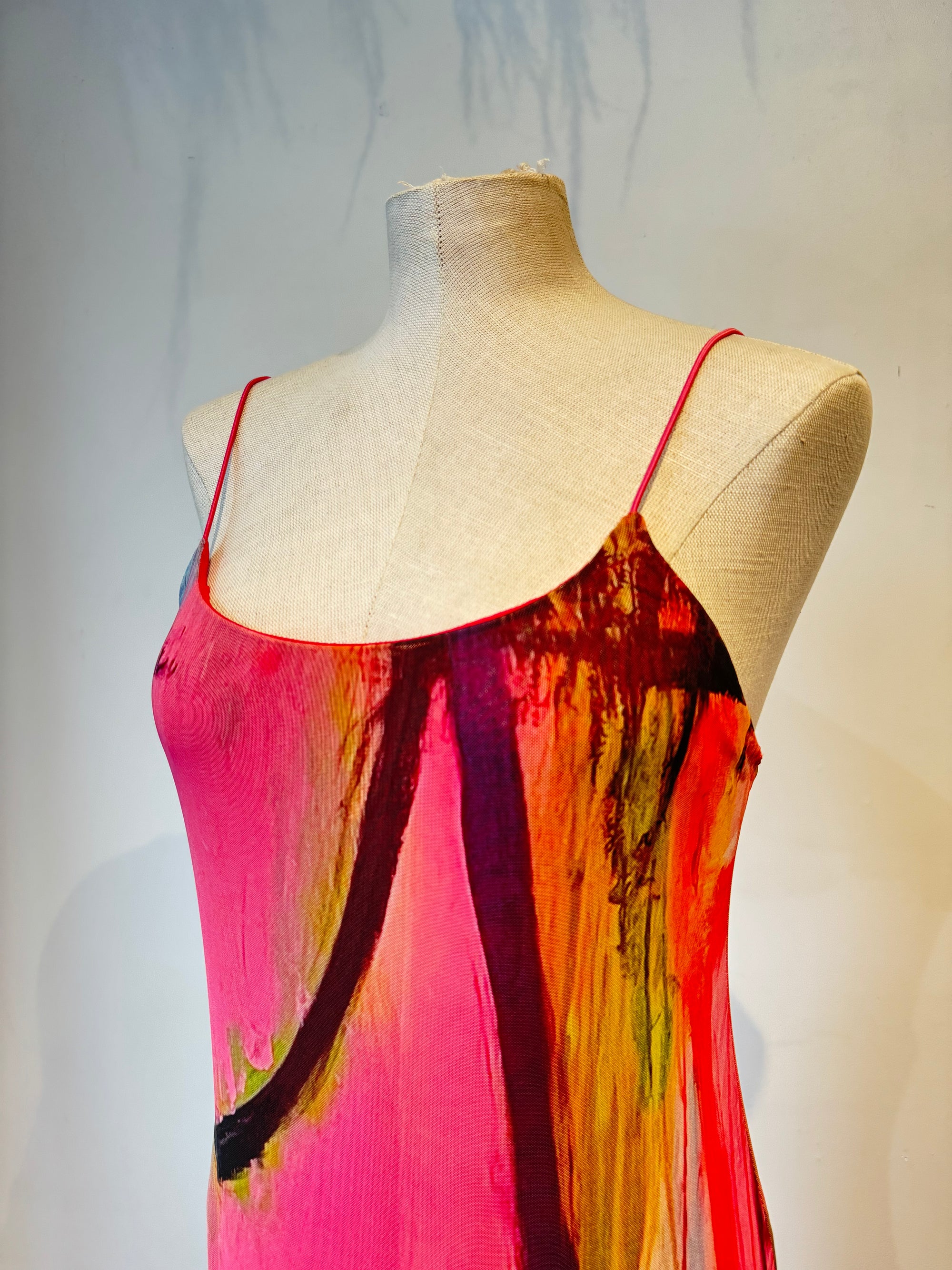 Zara x David Pher Sleeveless Printed Midi Dress, Large