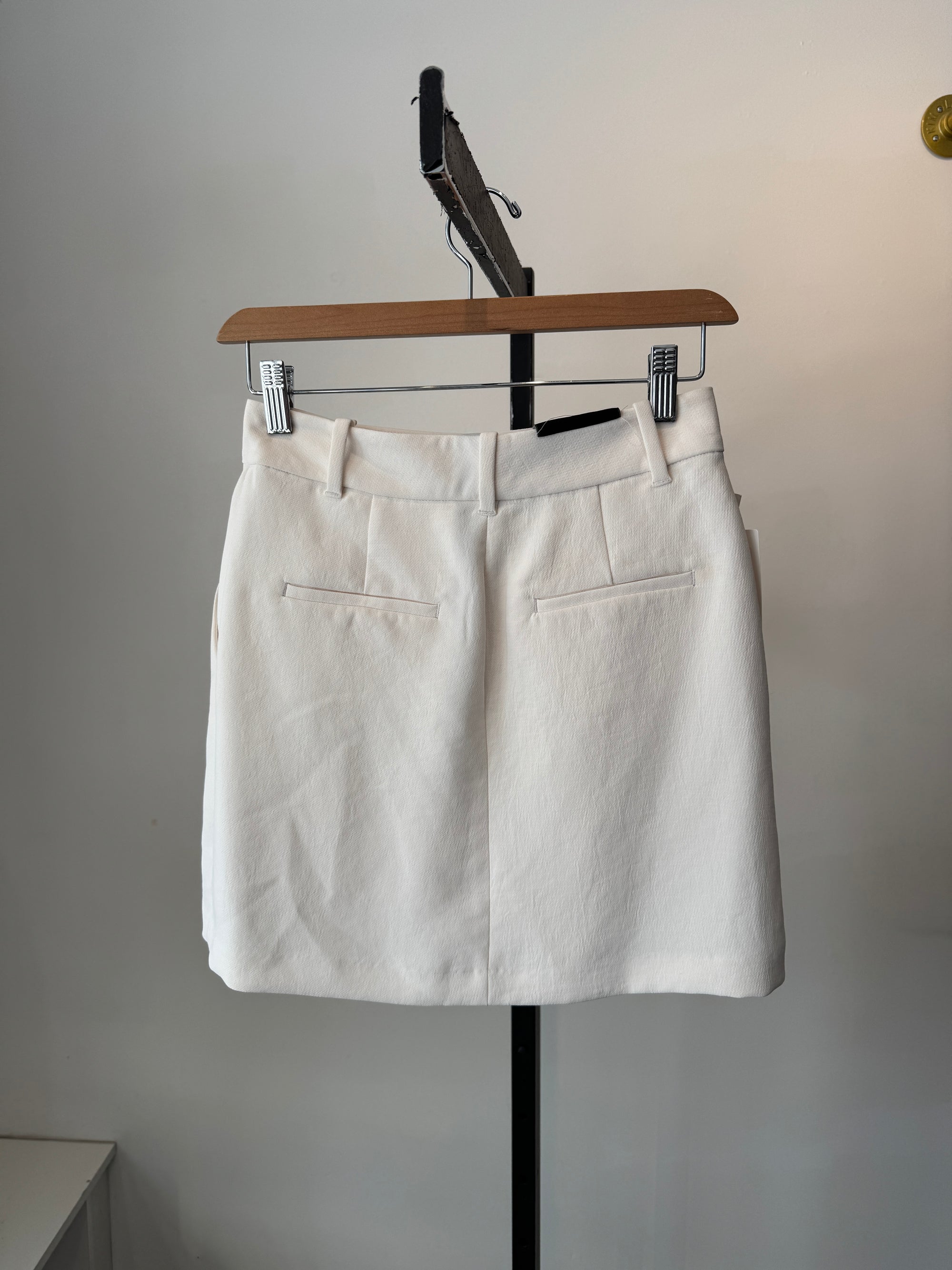 Wilfred Effortless Mini Skirt, Light Birch, 0