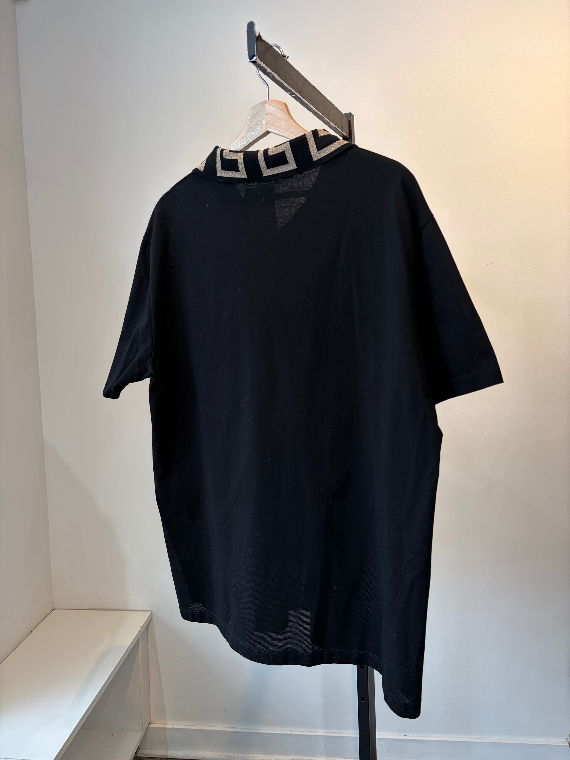 Versace, Black/Gold Polo, Large