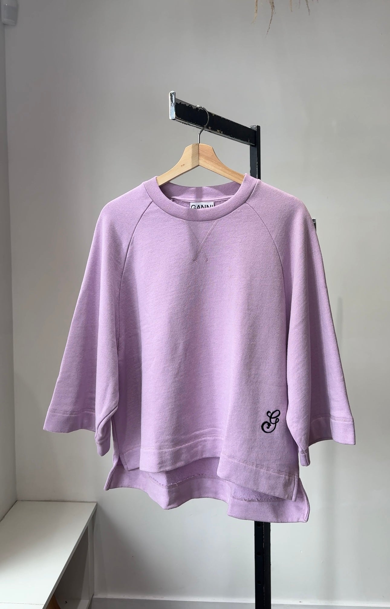 Ganni Sweatshirt Purple , S/M