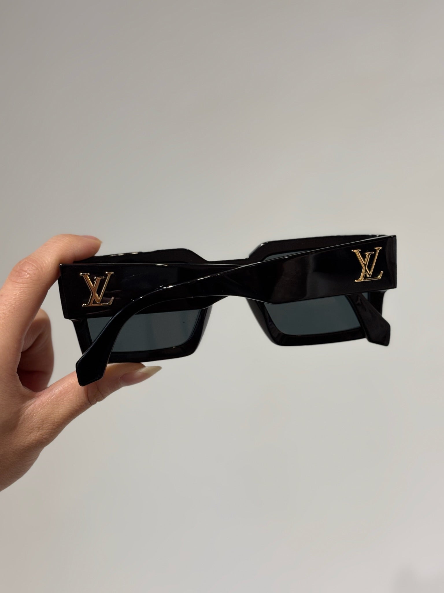 Louis Vuitton Black Clash Square Sunglass, Mens - The Recollective