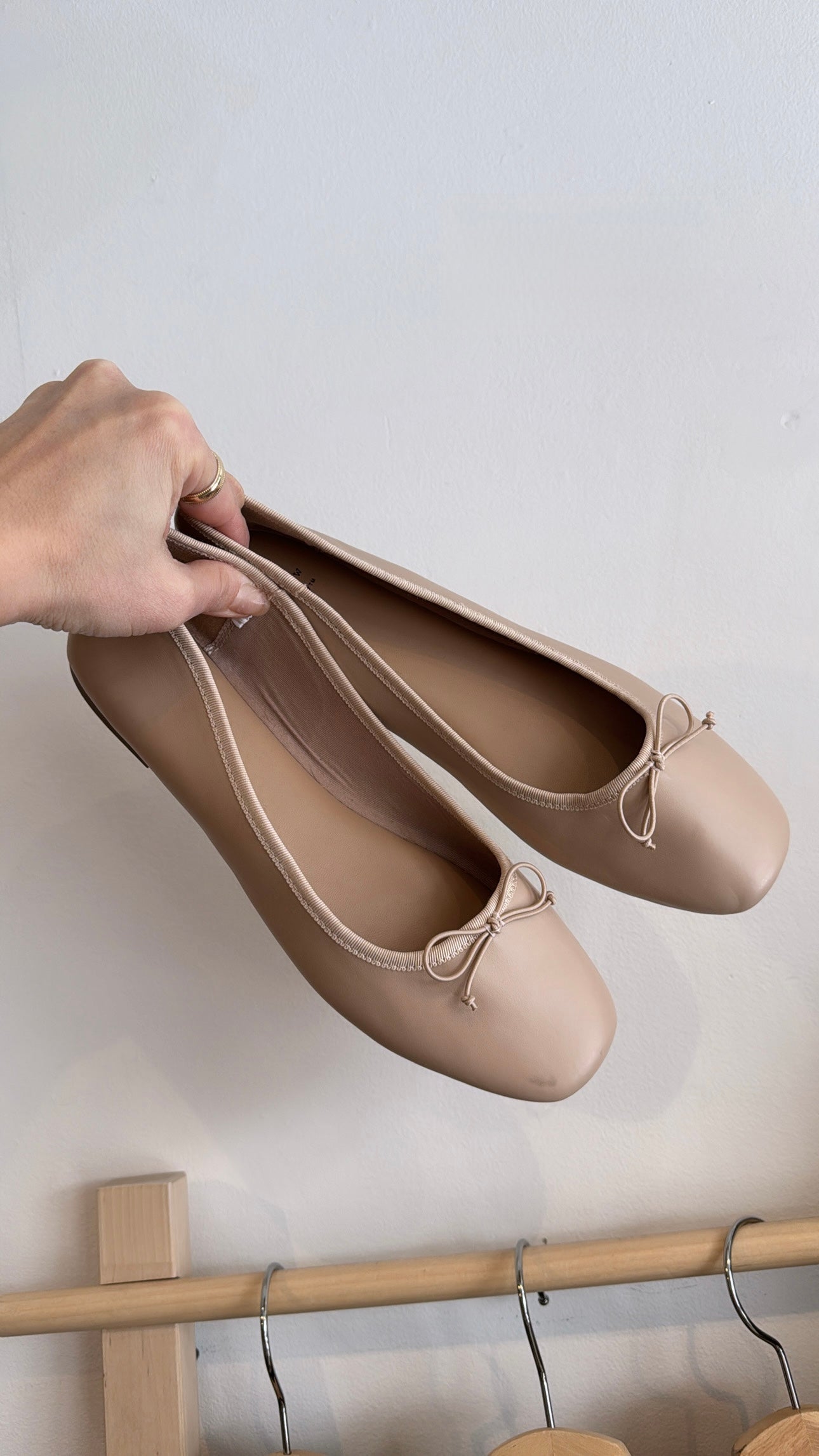 A New Day ballerina flats, nude, 9