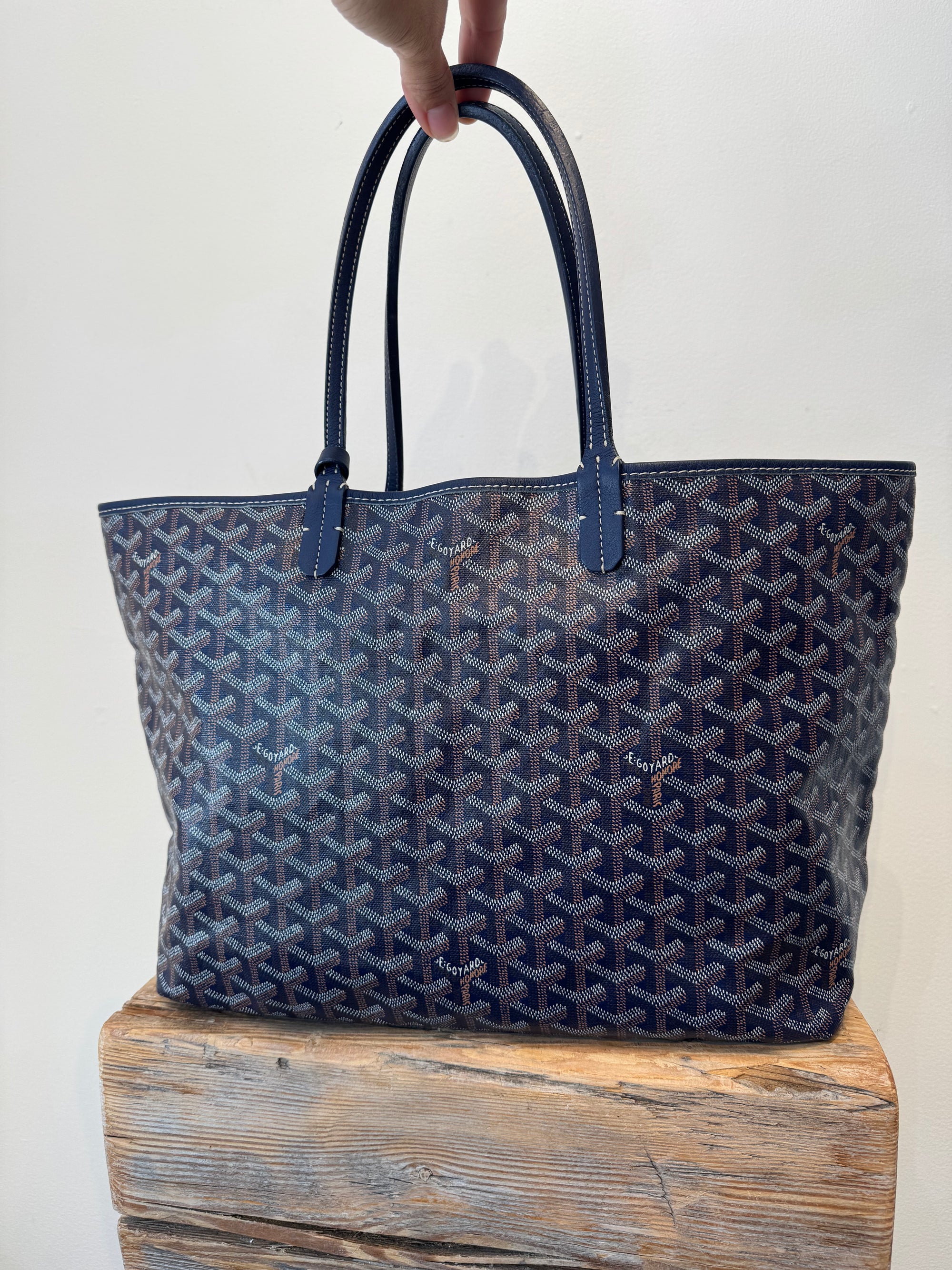 Goyard Saint Louis Tote Bag,  Navy, PM