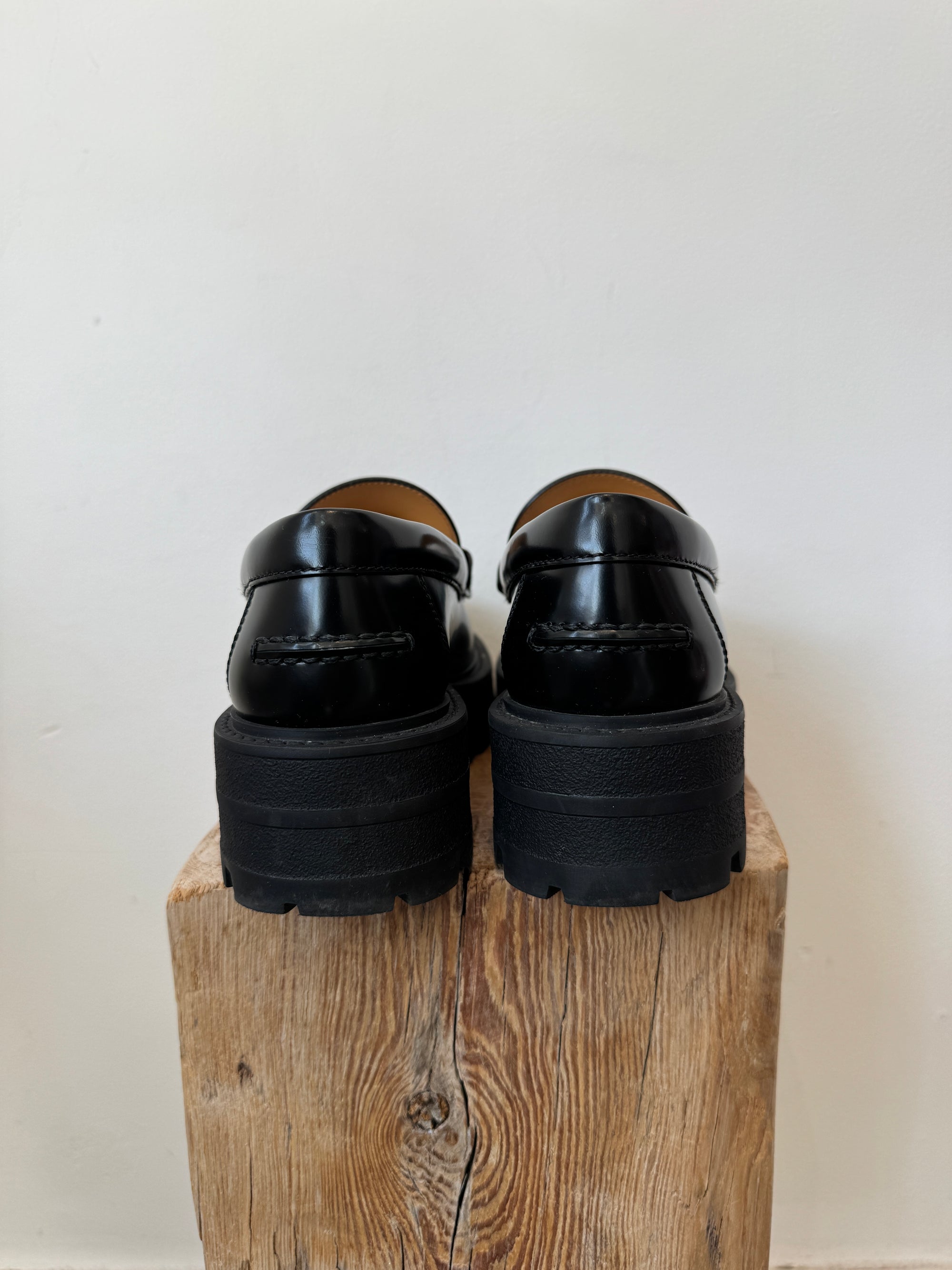 Christian Dior Boy Loafers, Black, 37