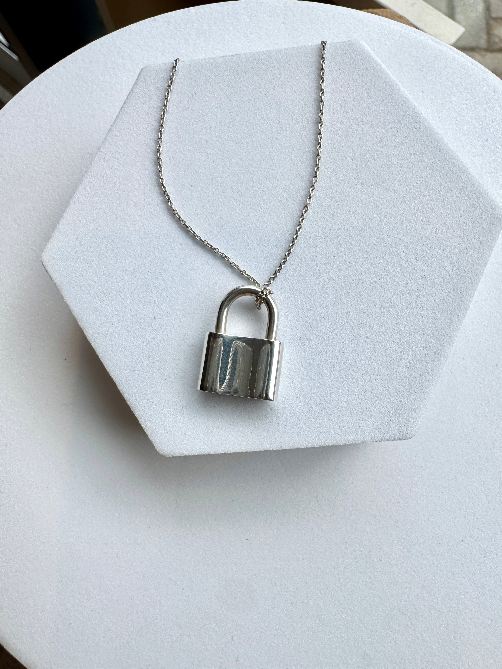 Tiffany & Co. Lock Pendant Necklace, Silver