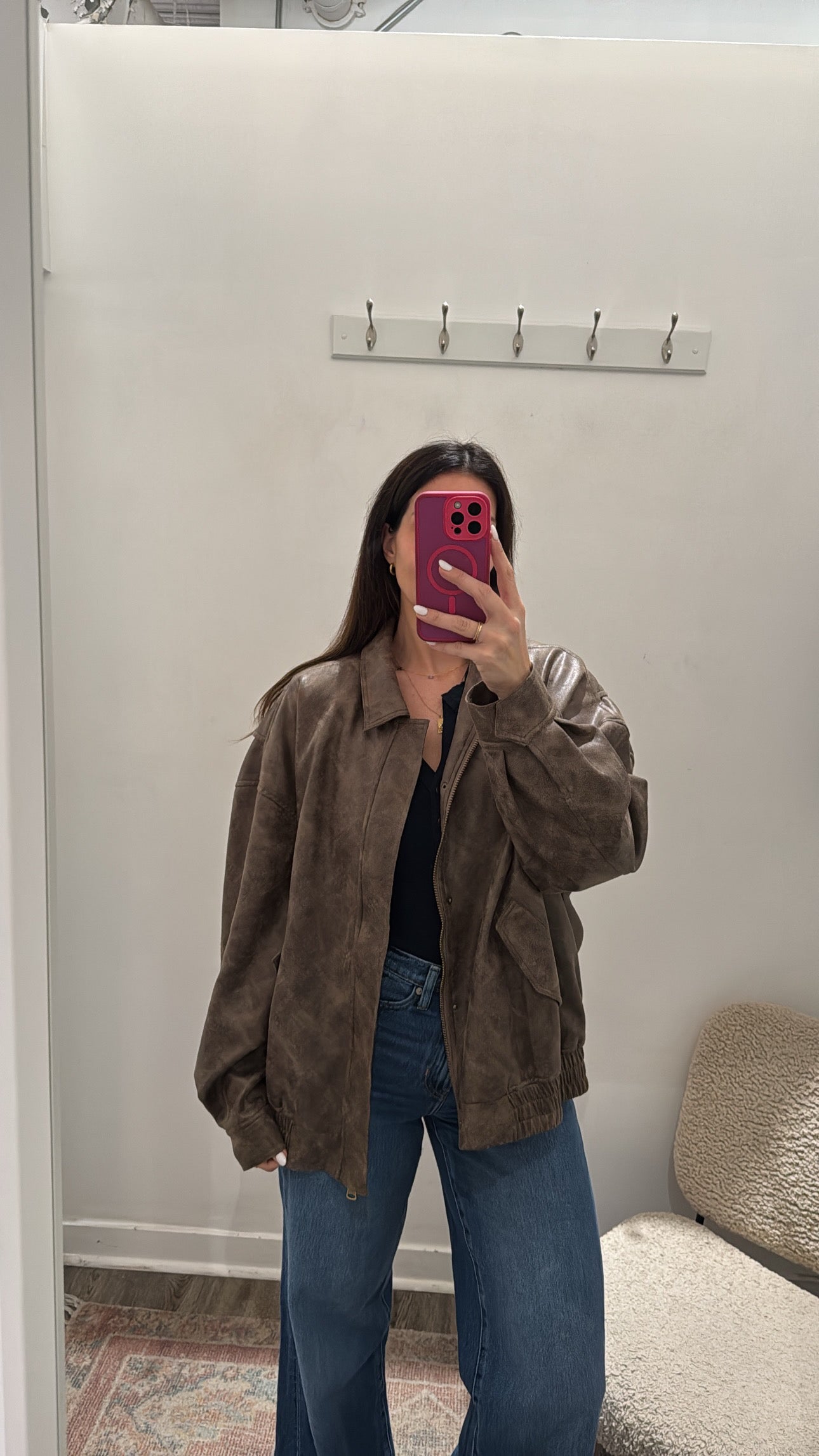 Lioness Brown Kenny Bomber Jacket, XL