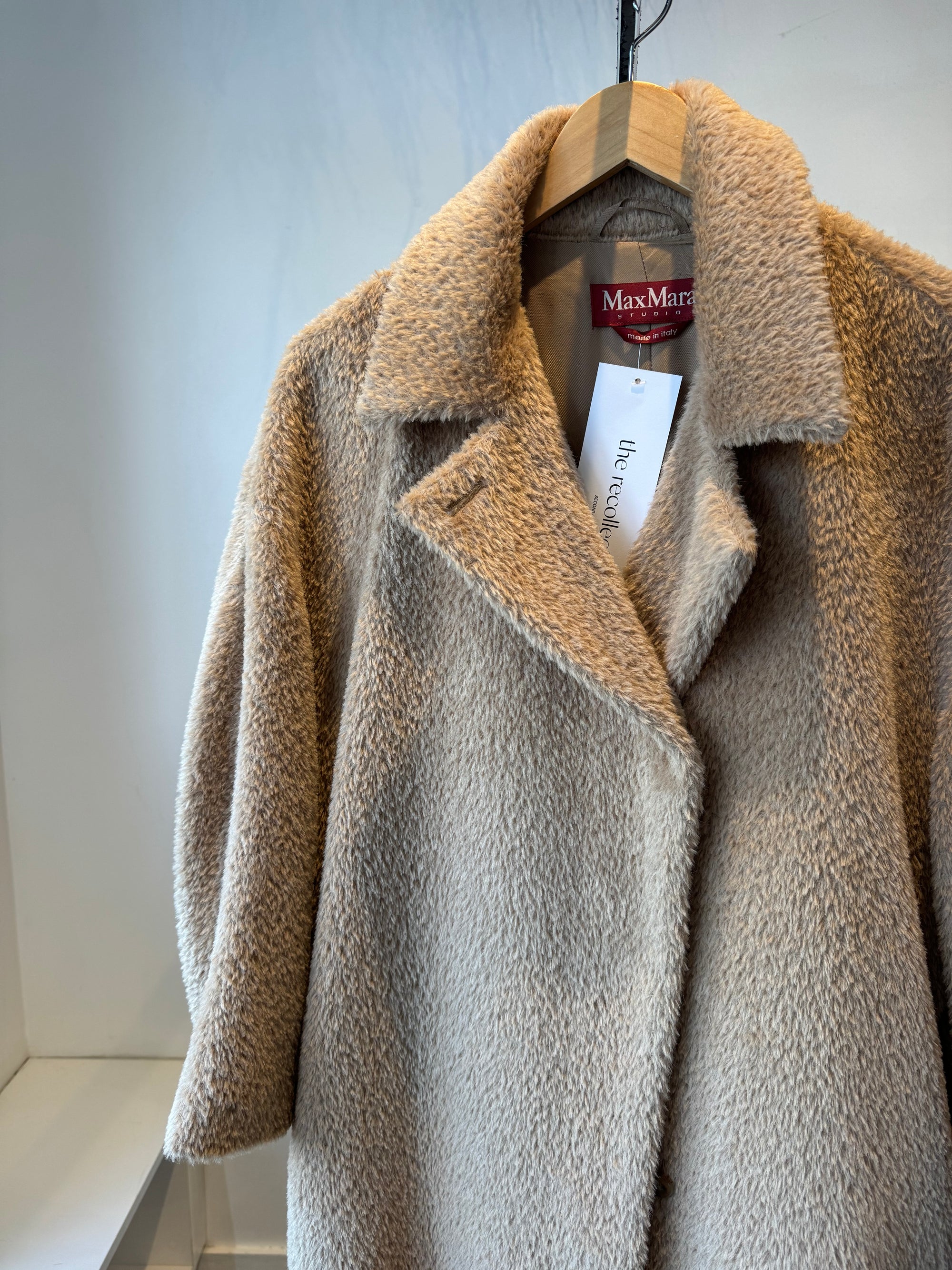 MaxMara teddy coat, Tan, 42