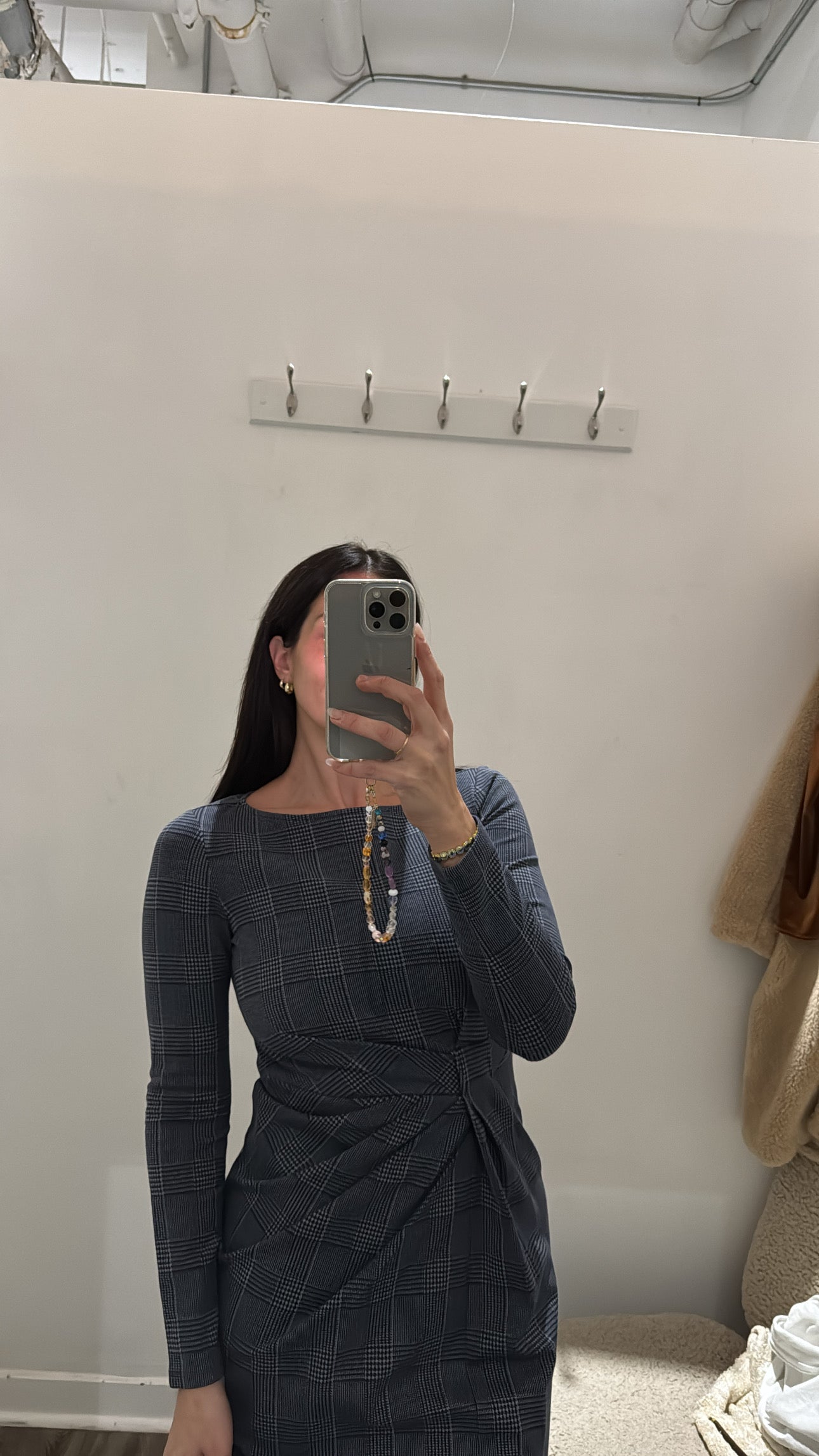 Weekend MAXMARA plaid dress, Blue, M/L