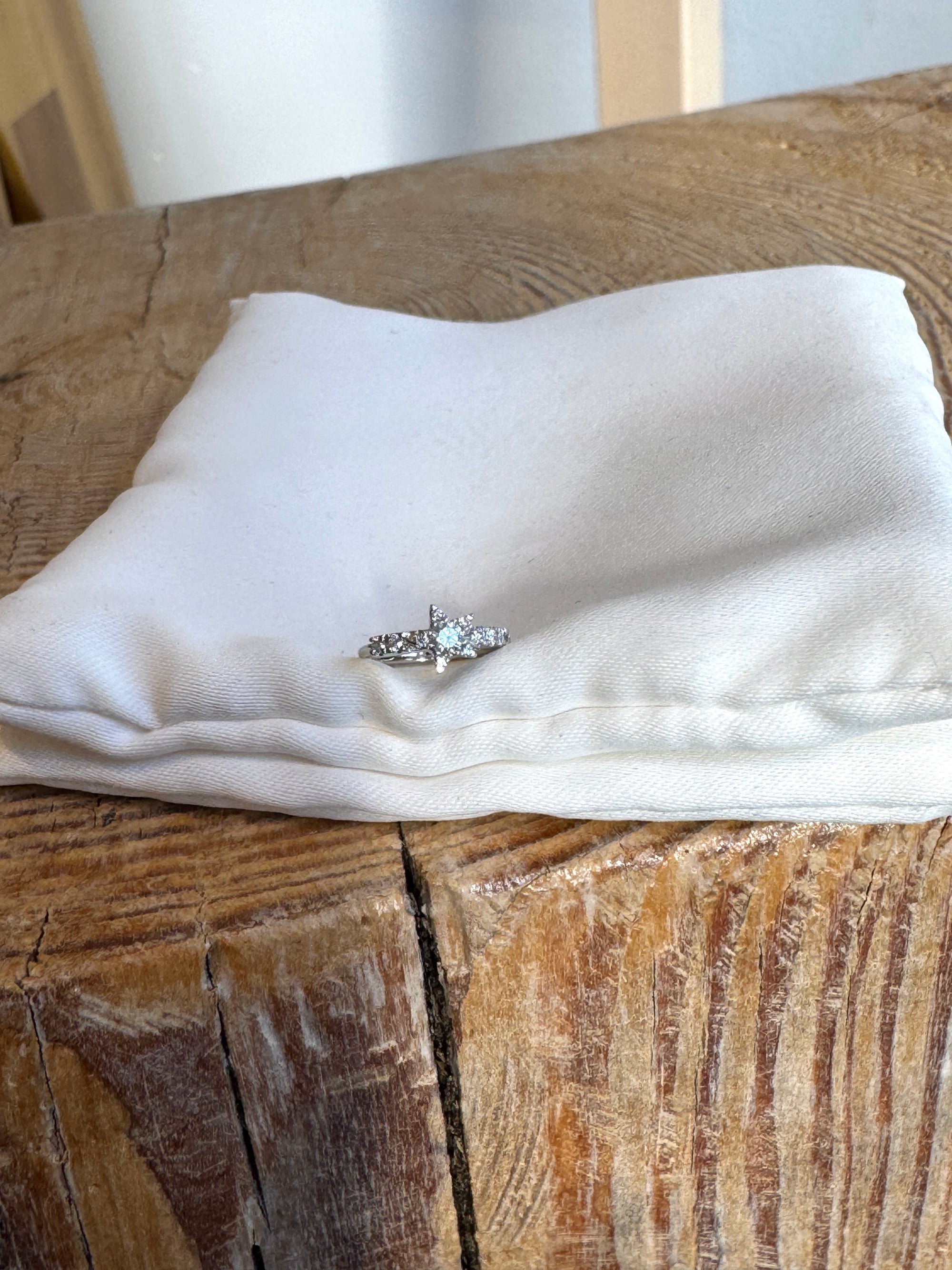 Maria Tash 18k Diamond Star Eternity Earring, 8mm, White Gold