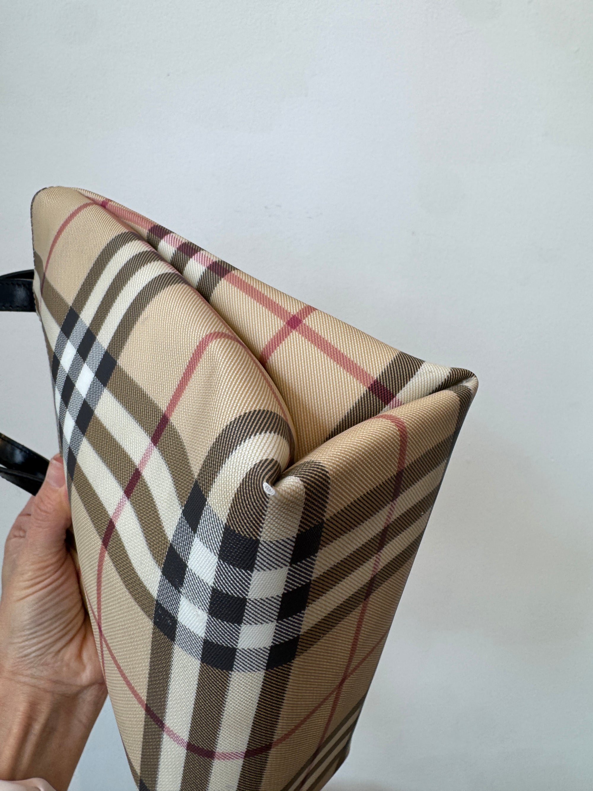 Burberry small tote handbag, Nova Check