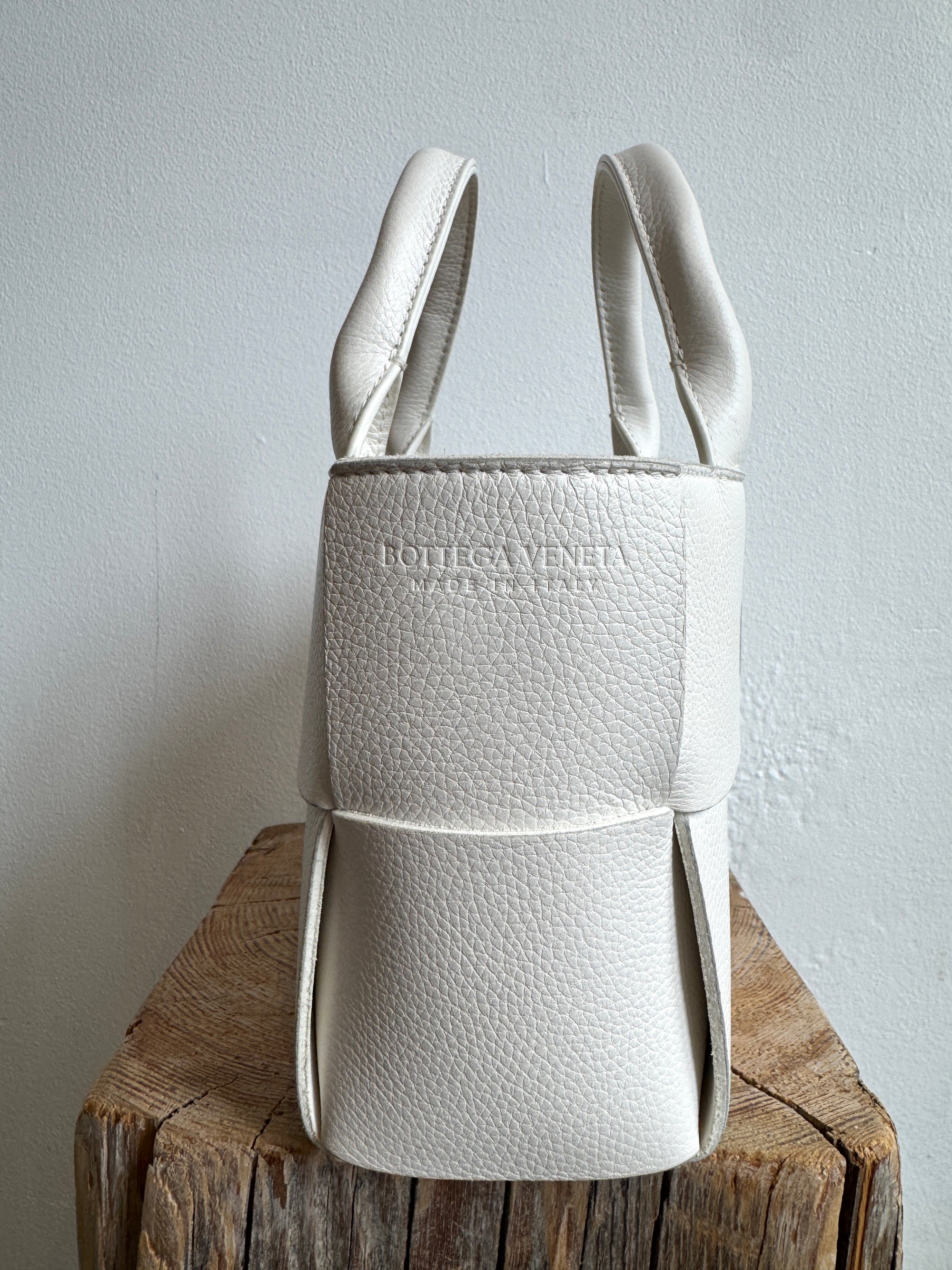 Bottega Veneta Candy Arco Tote, White