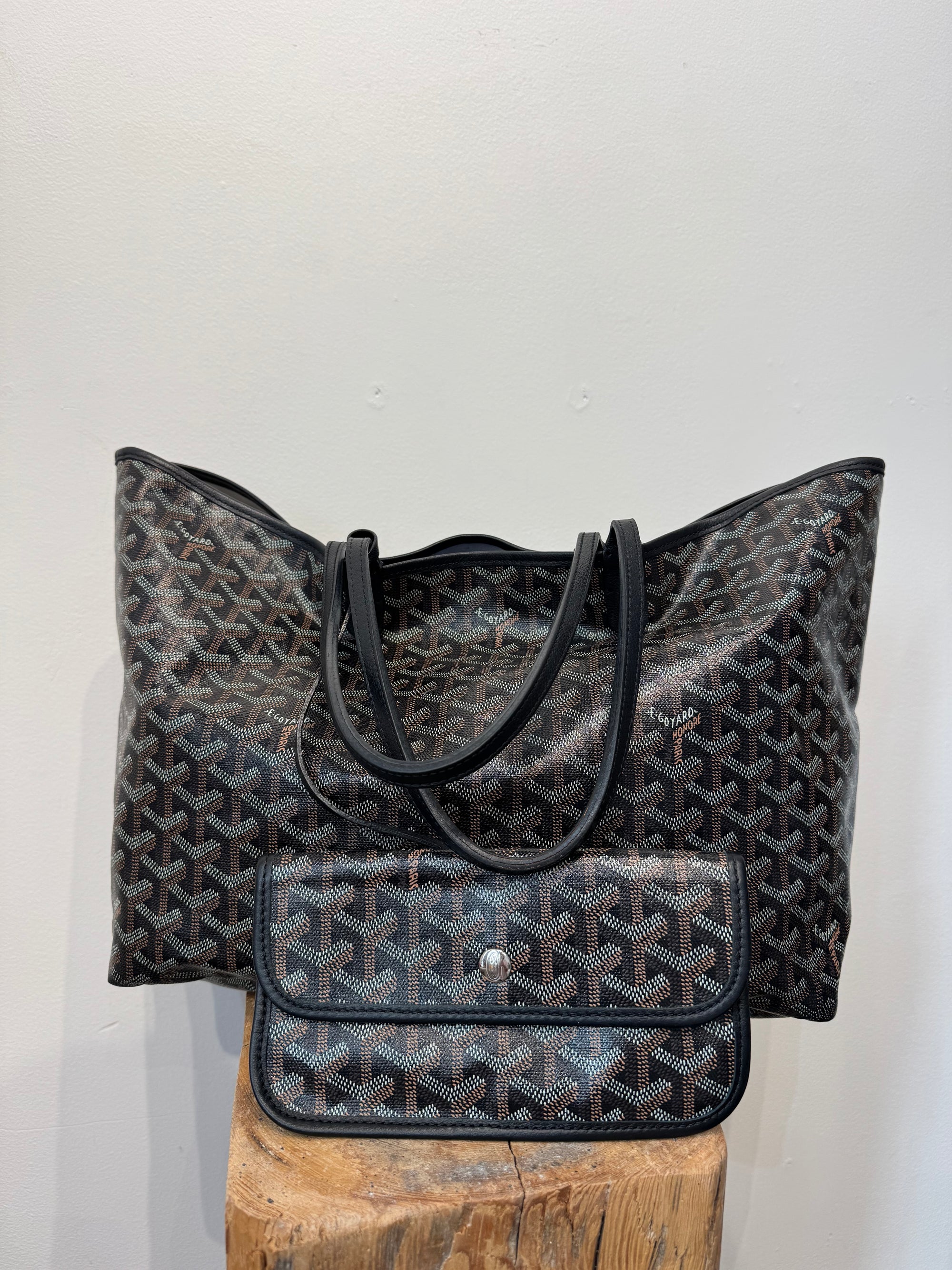 Goyard St. Louis Tote Bag, Black, PM