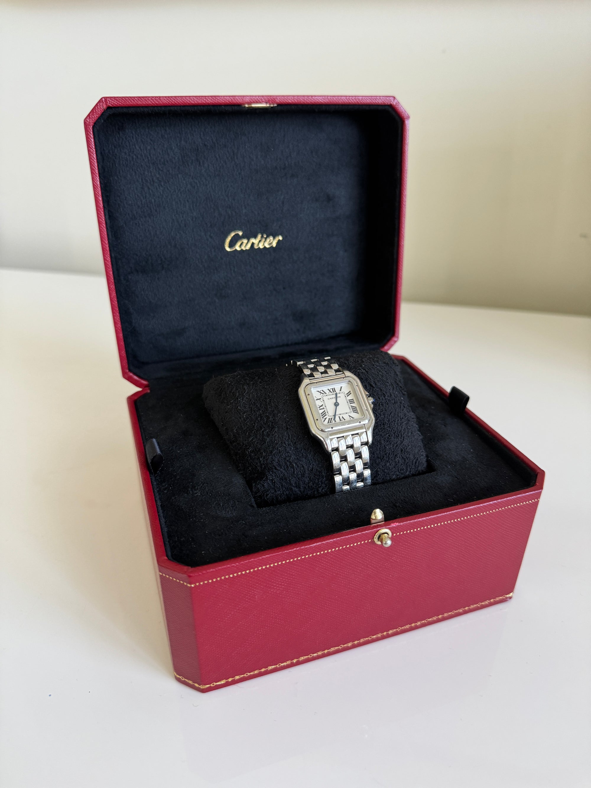 Cartier Panthère Watch, Silver, Medium