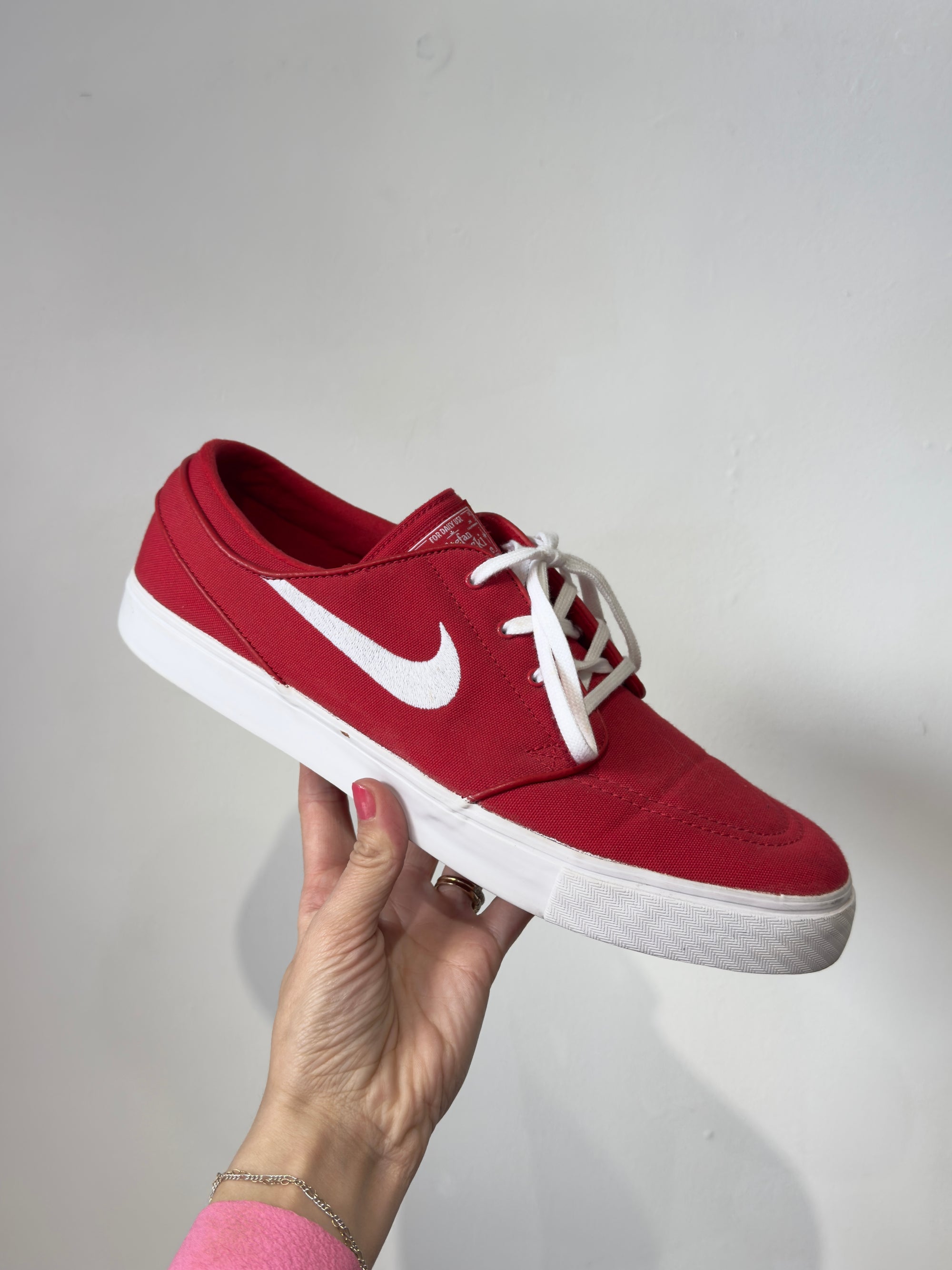 Men’s Nike Stefan Janoski Zoom Canvas Sneakers, Red, 12