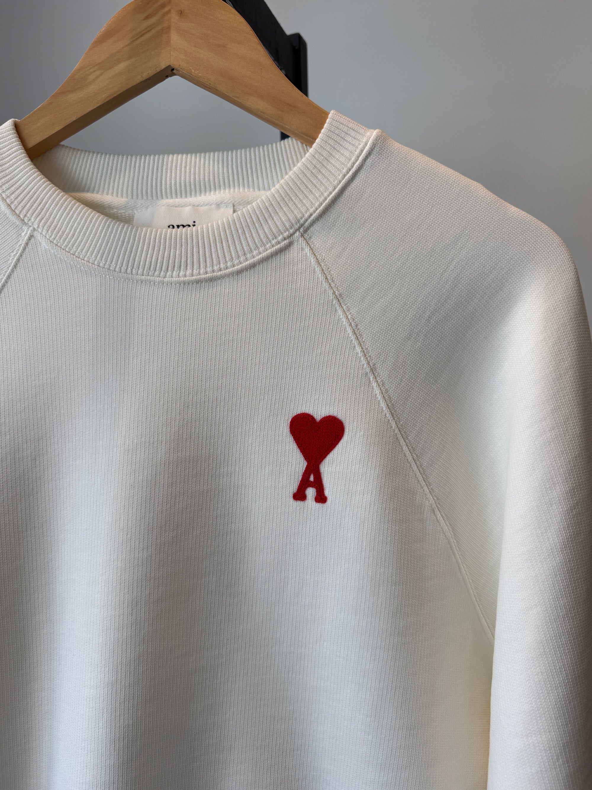 AMI Tonal ADC sweatshirt, White, Small