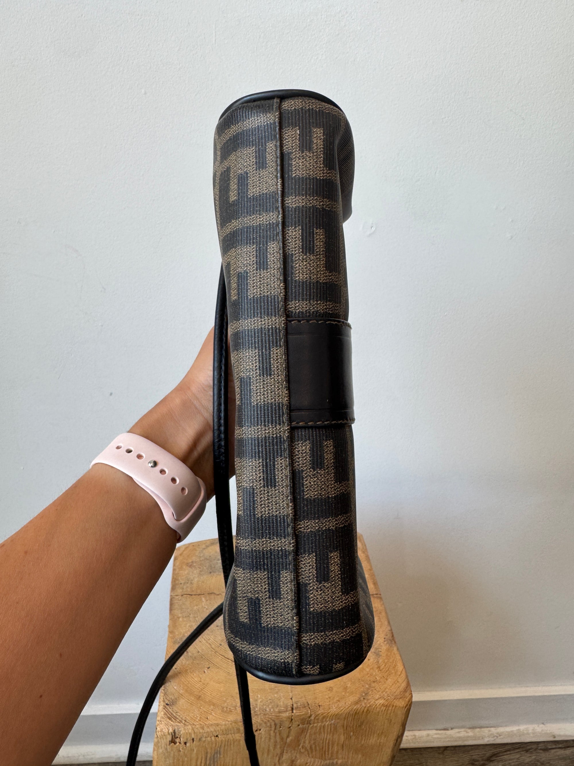 Fendi Zucca Vintage Crossbody Black