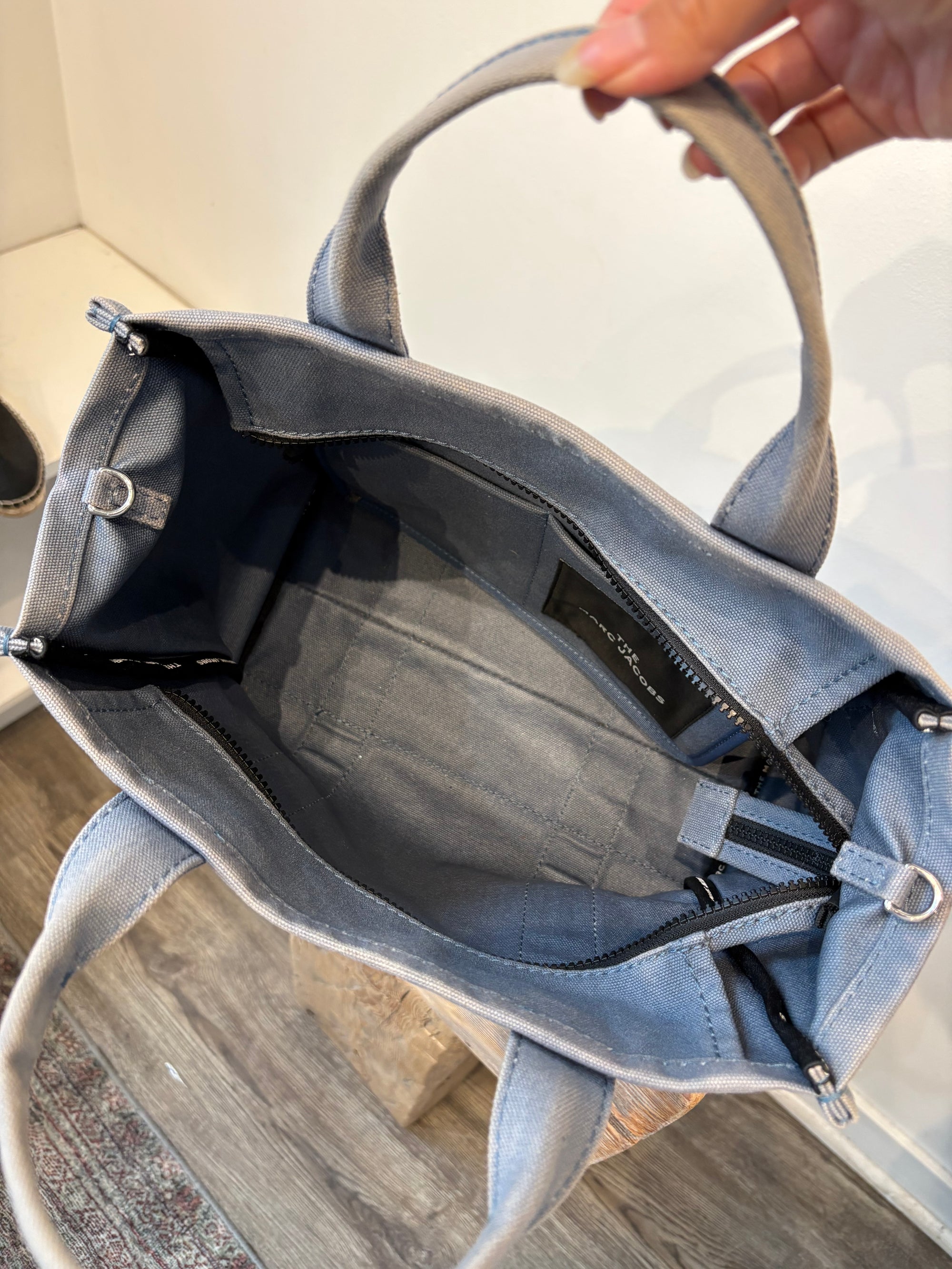 Marc Jacobs Blue Canvas Medium Tote Bag