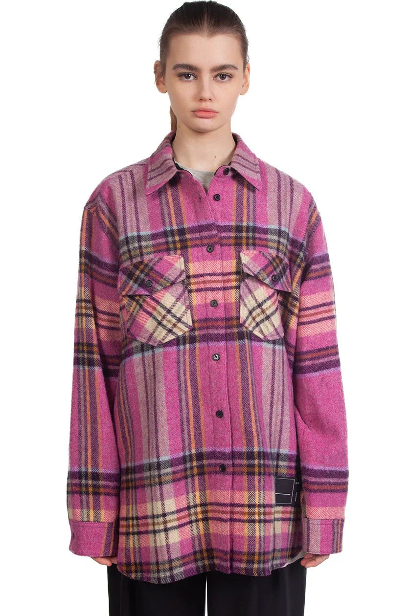 We11done flannel jacket, Pink, XL