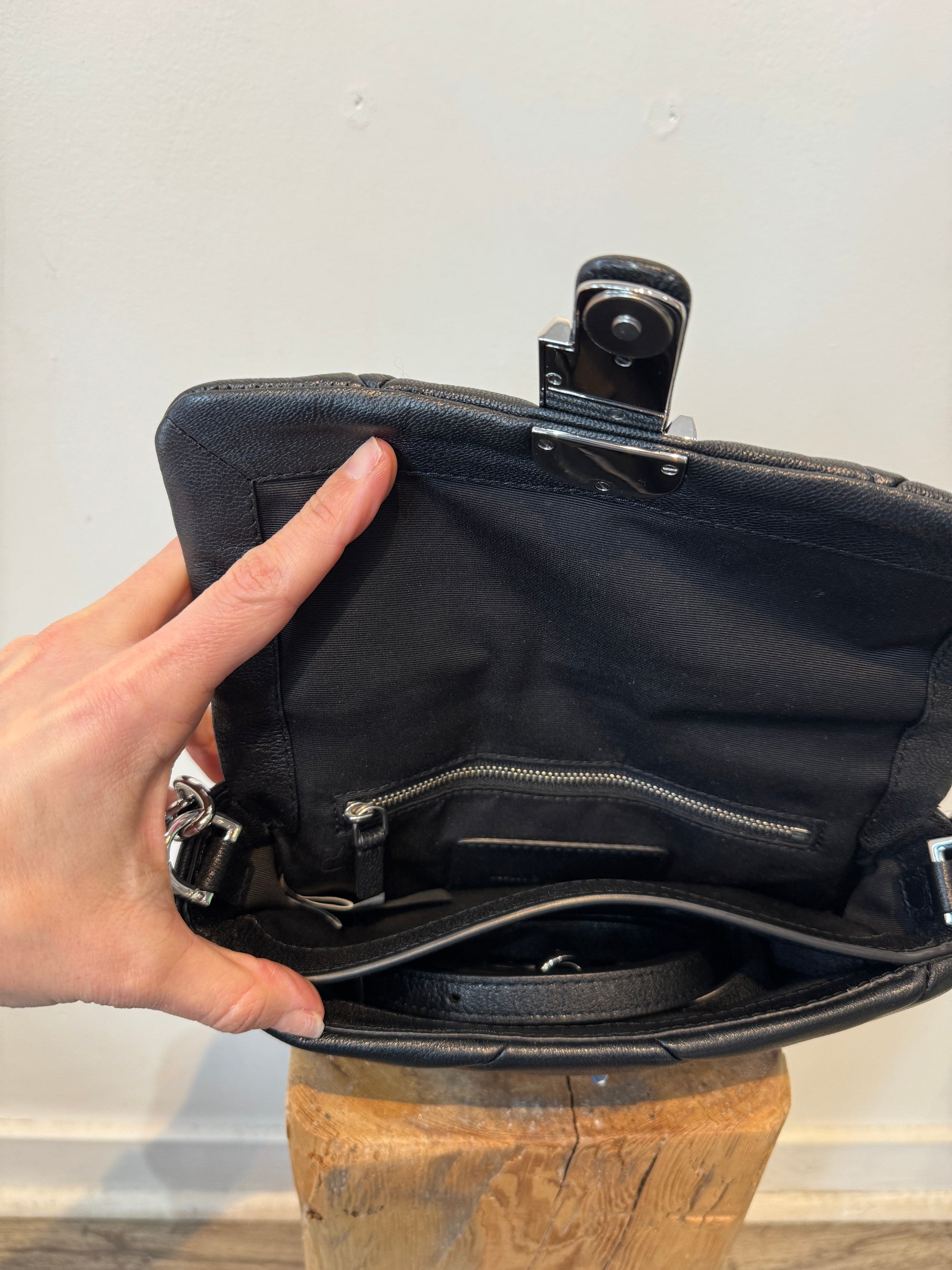 Marc Jacobs The Puffy Quilted J Shoulder Bag, Black