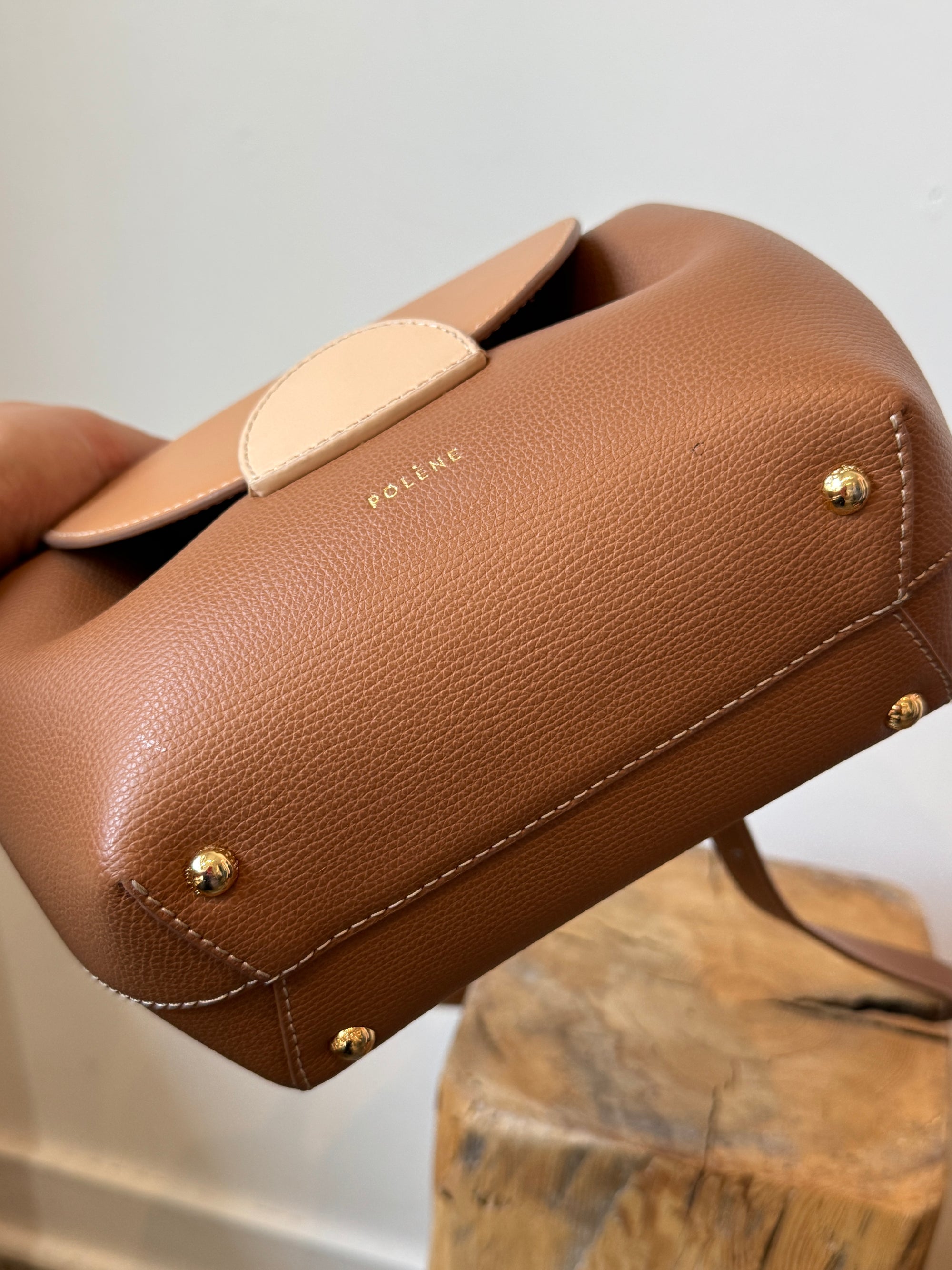 Polène Numero Un Nano Handbag, Camel